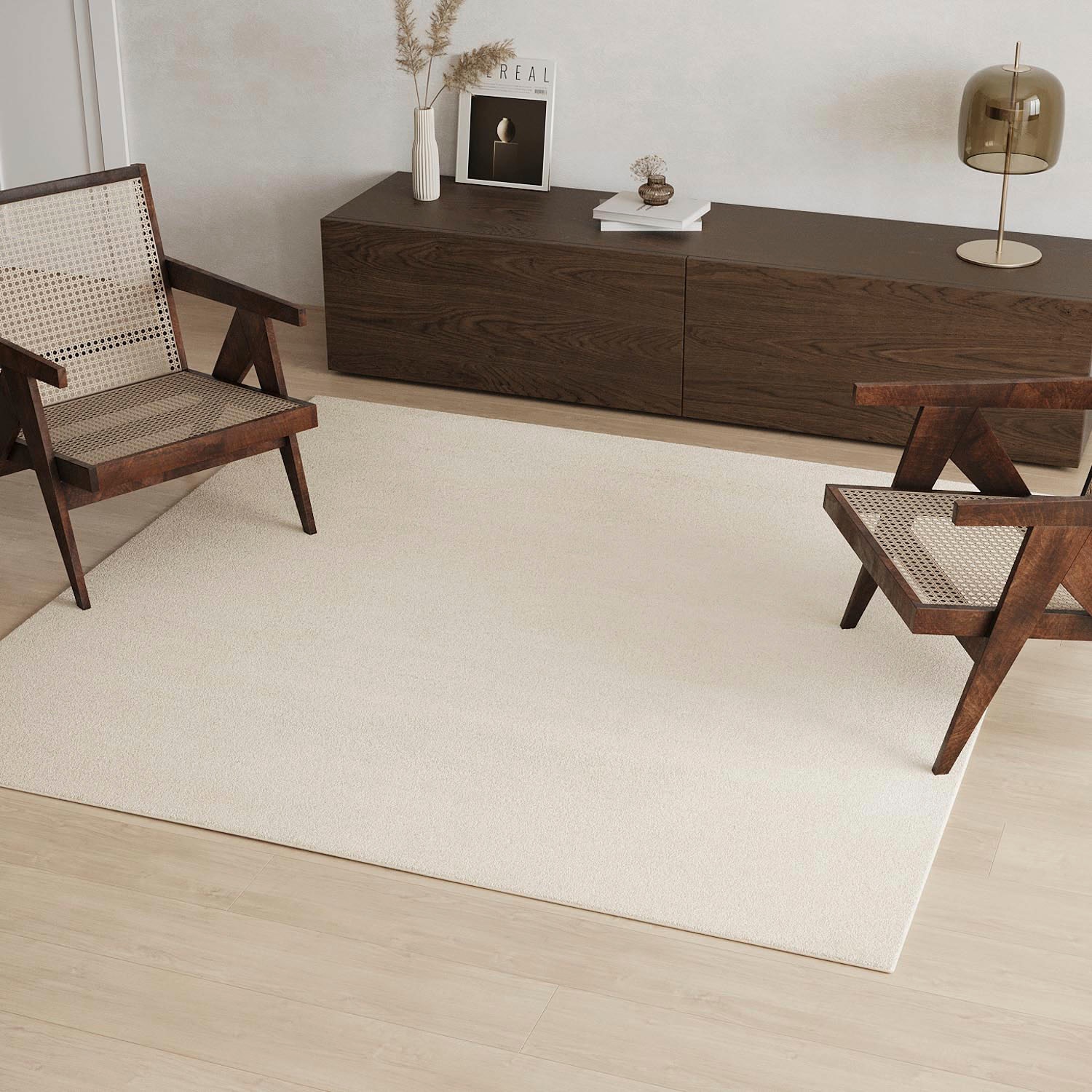 morgenland Wollteppich »Berber Teppich - Fluffy - quadratisch«, quadratisch, 25 mm Höhe, handgeknüpft
