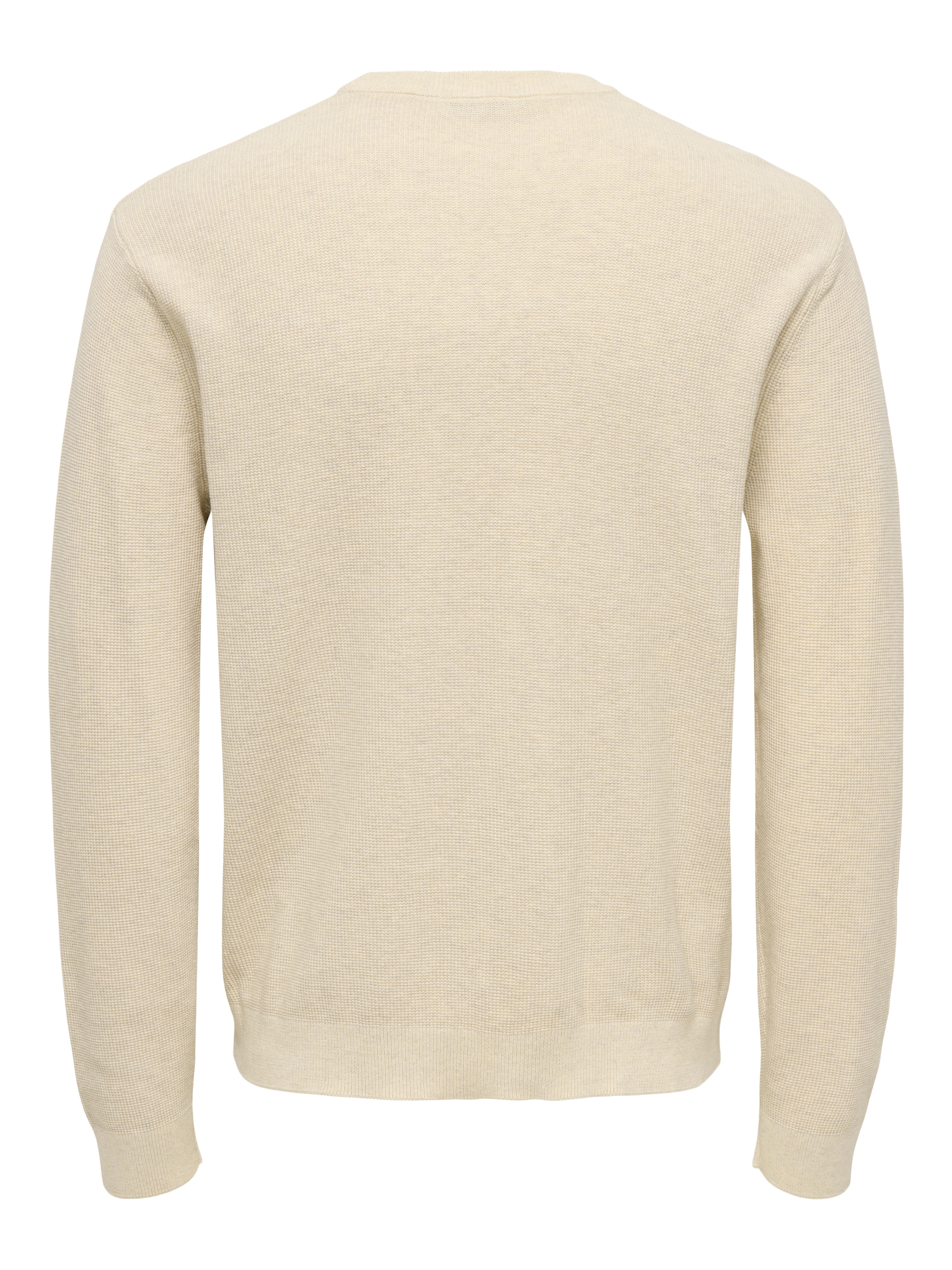 ONLY & SONS Strickpullover »ONSJOEY RLX MELANGE LS WAFFLE KNIT NOOS« Baumwolle, relaxed fit