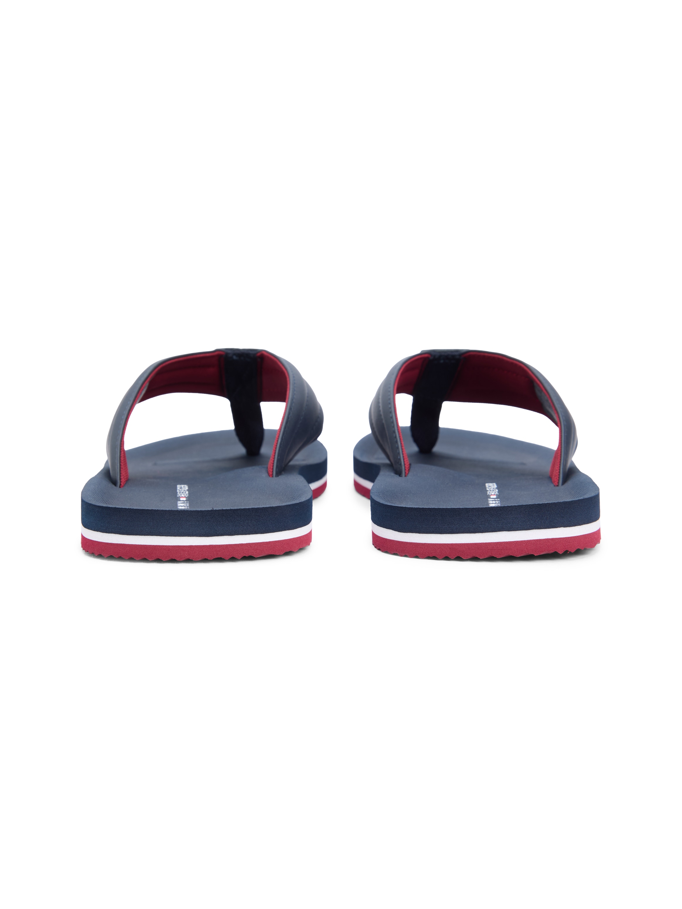 Tommy Hilfiger Zehentrenner »HILFIGER PADDED BEACH SANDAL«  Sommerschuh, Flats, Strandschuh mit Ziersteppung