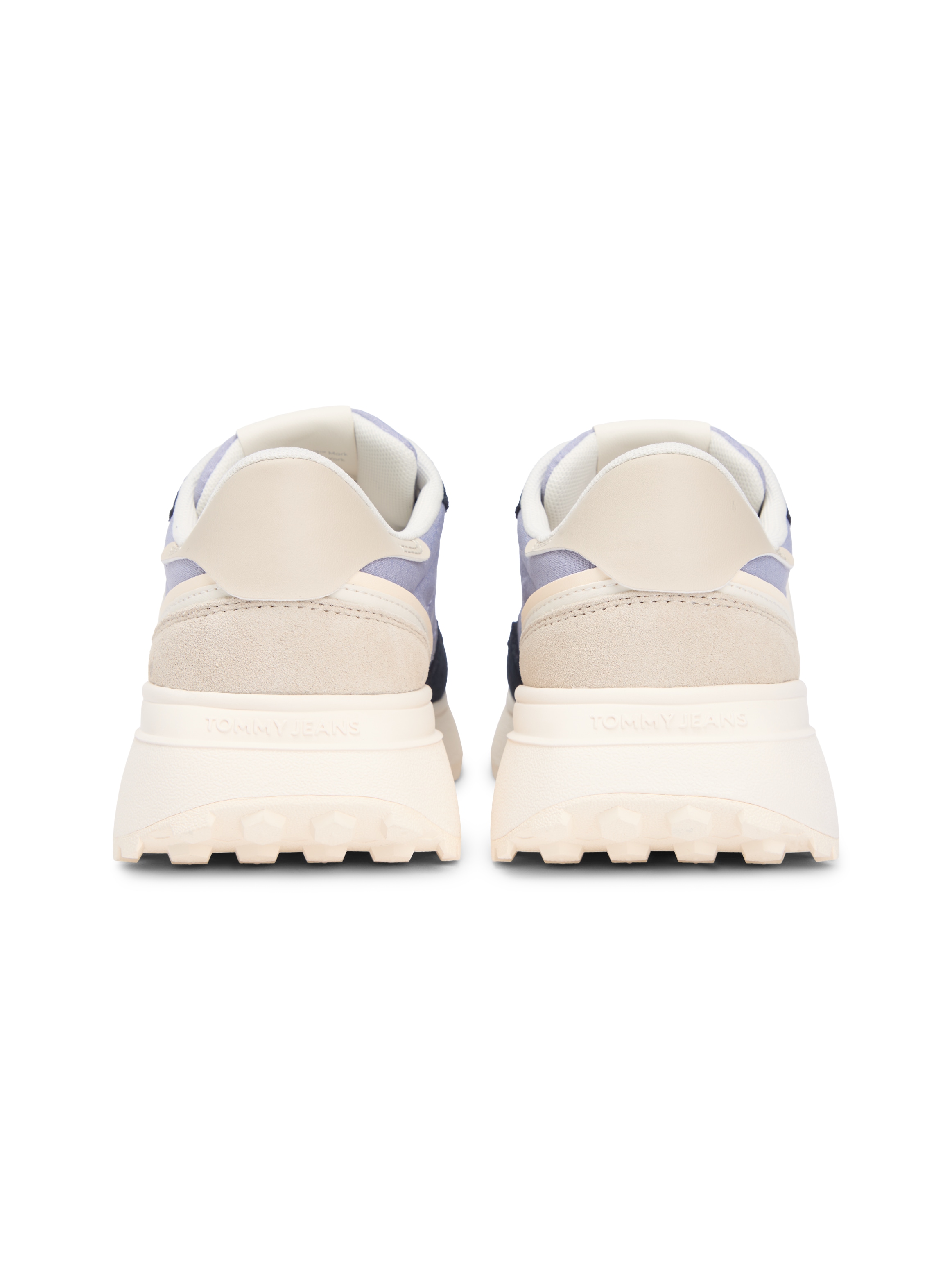 Tommy Jeans Keilsneaker »TJW CLEATED RUNNER SUEDE MIX«  , Freizeitschuh, Halbschuh, Schnürschuh mit Logoschriftzügen