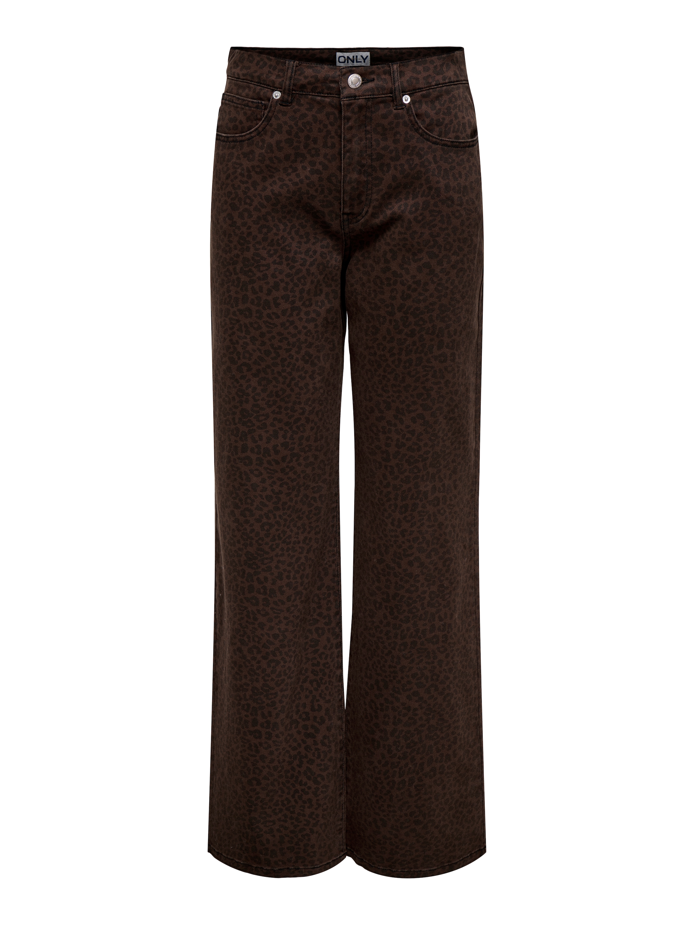 ONLY High-waist-Jeans »ONLMADISON HW WIDE ANIMAL PANT CC PNT« Baumwollmischung