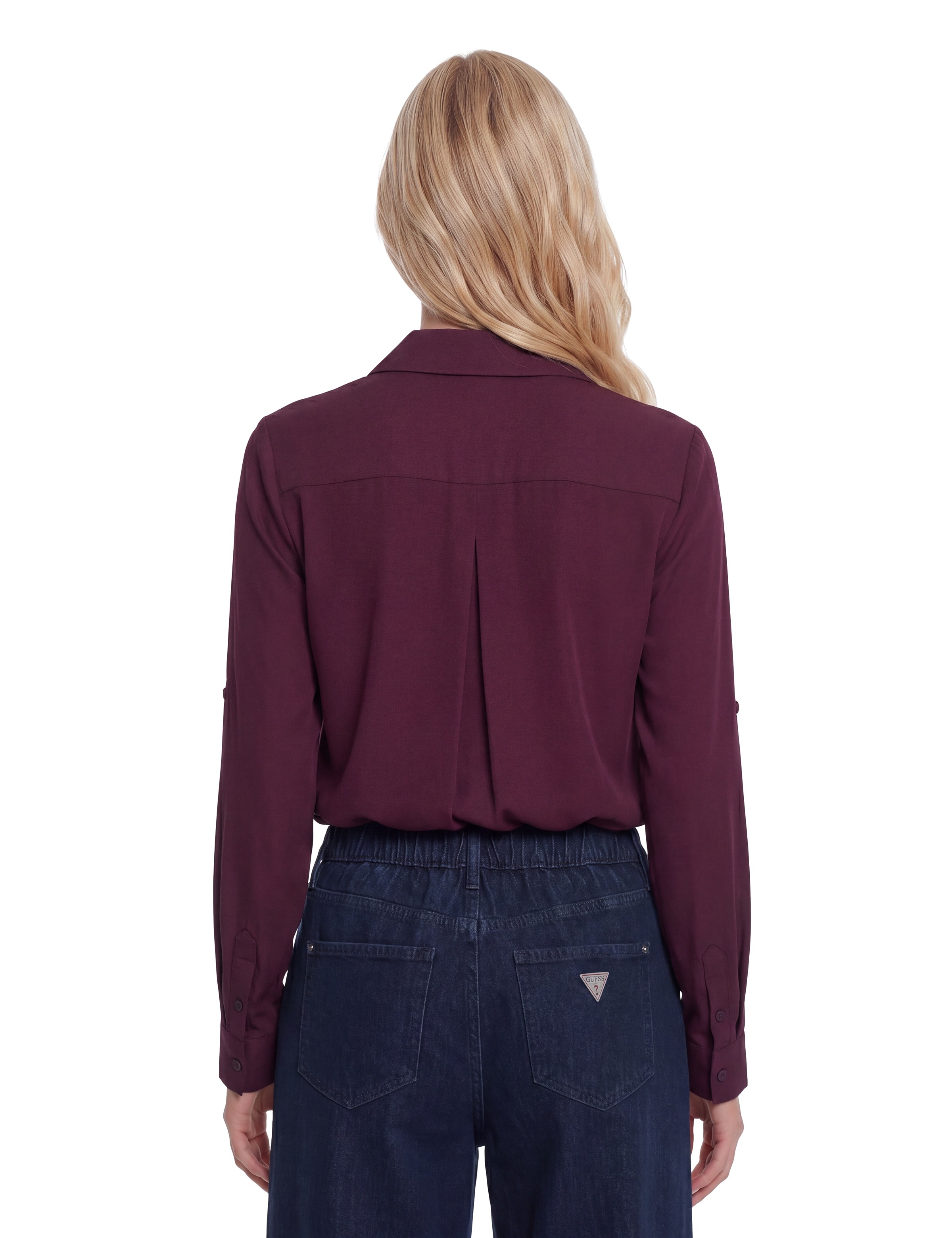 Guess Hemdbluse »ANNAMARIA EQUIPMENT LS SHIRT« in Viskosequalität, Regular Fit