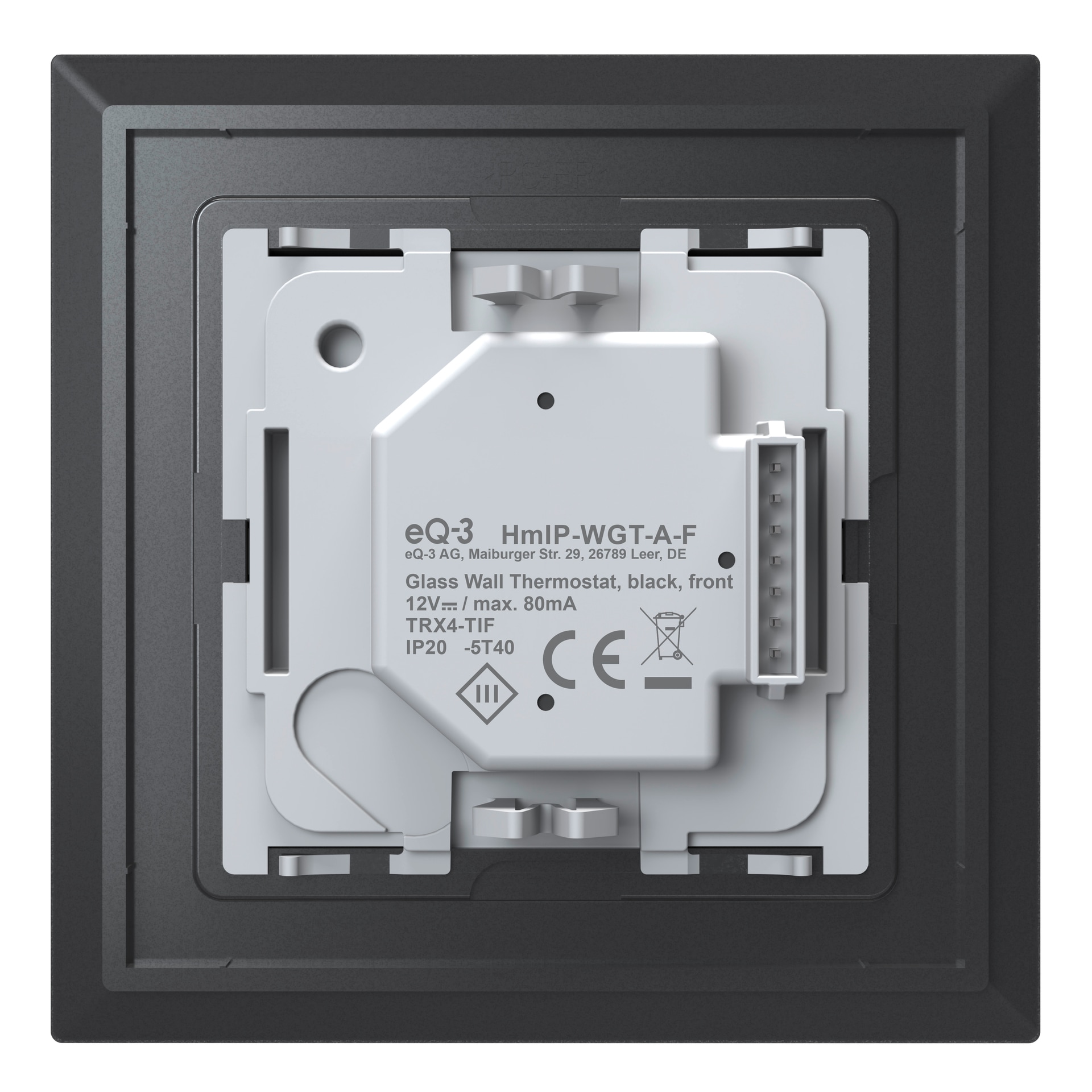 Homematic IP Smart-Home-Zubehör »Glas-Wandthermostat«