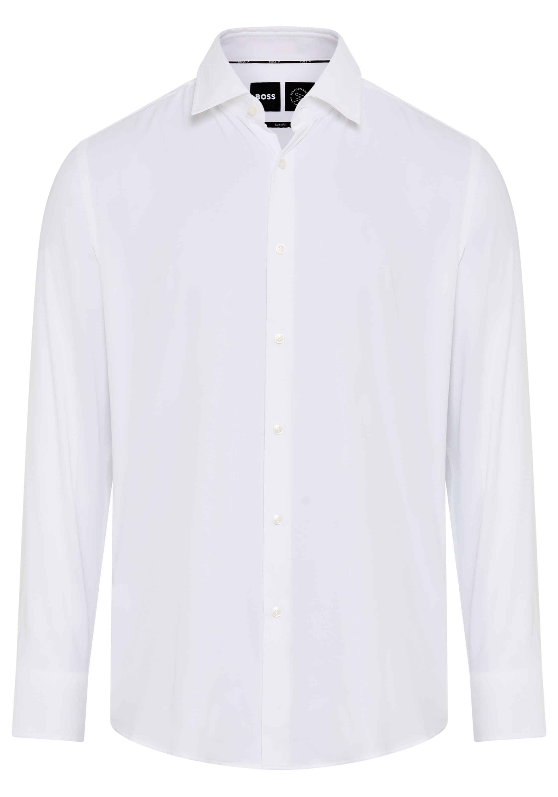 BOSS Businesshemd Slim-Fit, aus funktionalem Stretch-Twill, Kentkragen