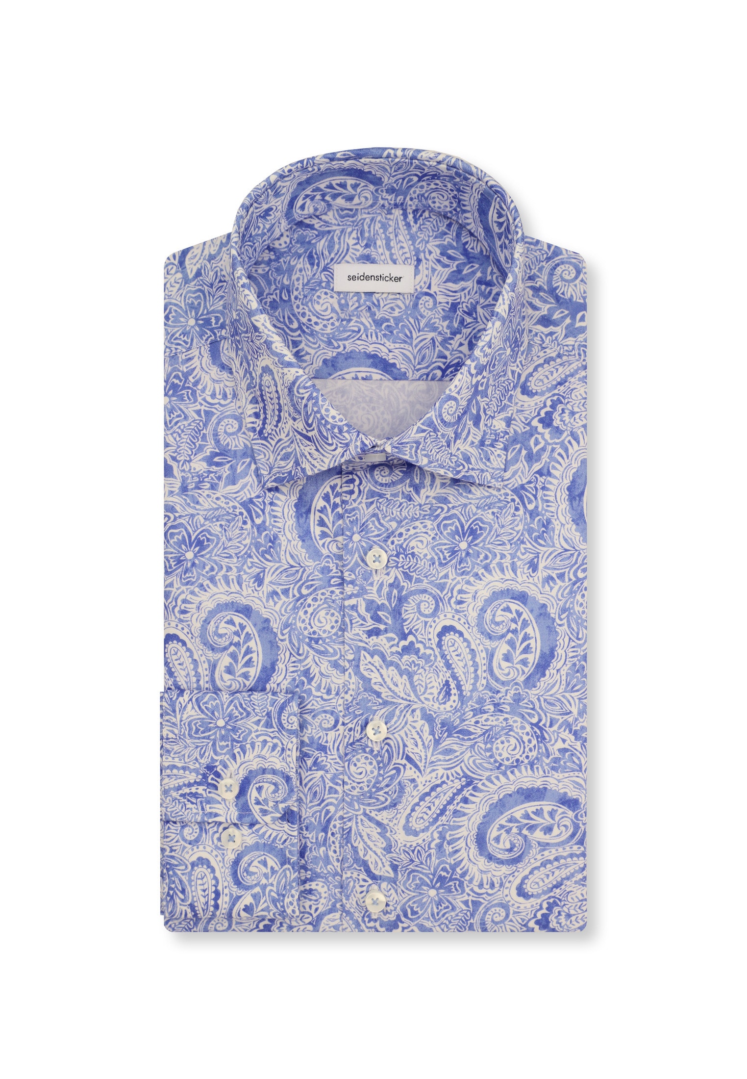 seidensticker Businesshemd »Slim« Slim 1/1 Kentkragen Paisley