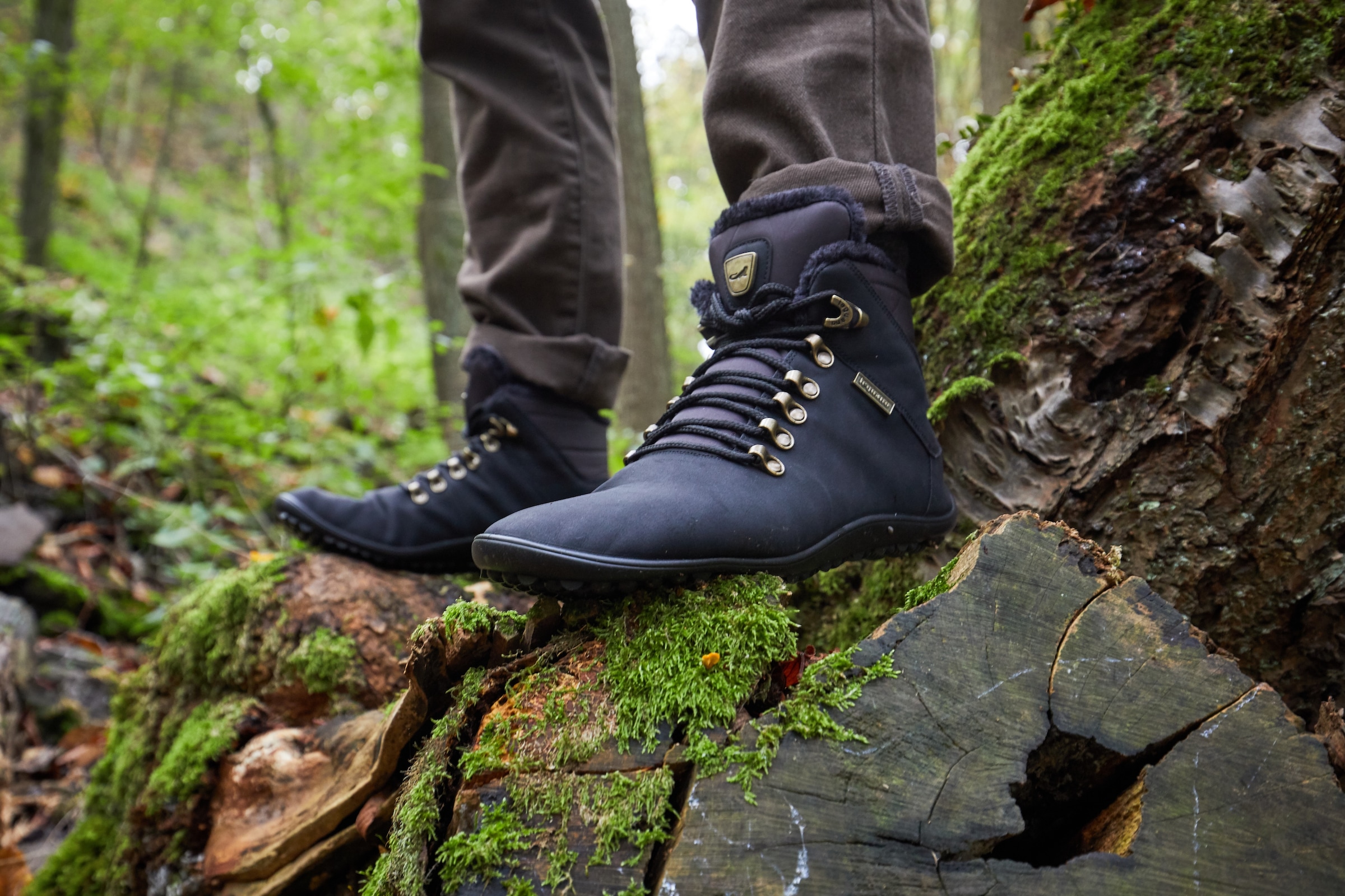 Leguano Barfußschuh »HUSKY«, Bequemschuh, Komfortschuh, Flats, Schnürboots, einzigartig flexibel