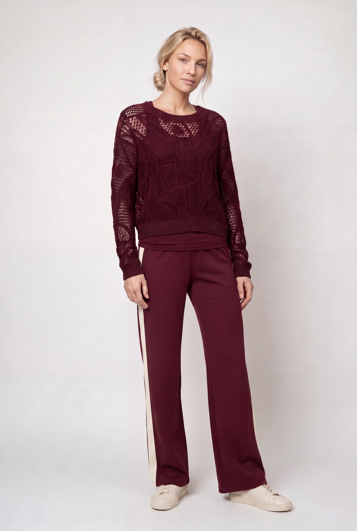 Monari Strickpullover »Pullover Cornelly« Regular fit mit Rundhalsauschnitt