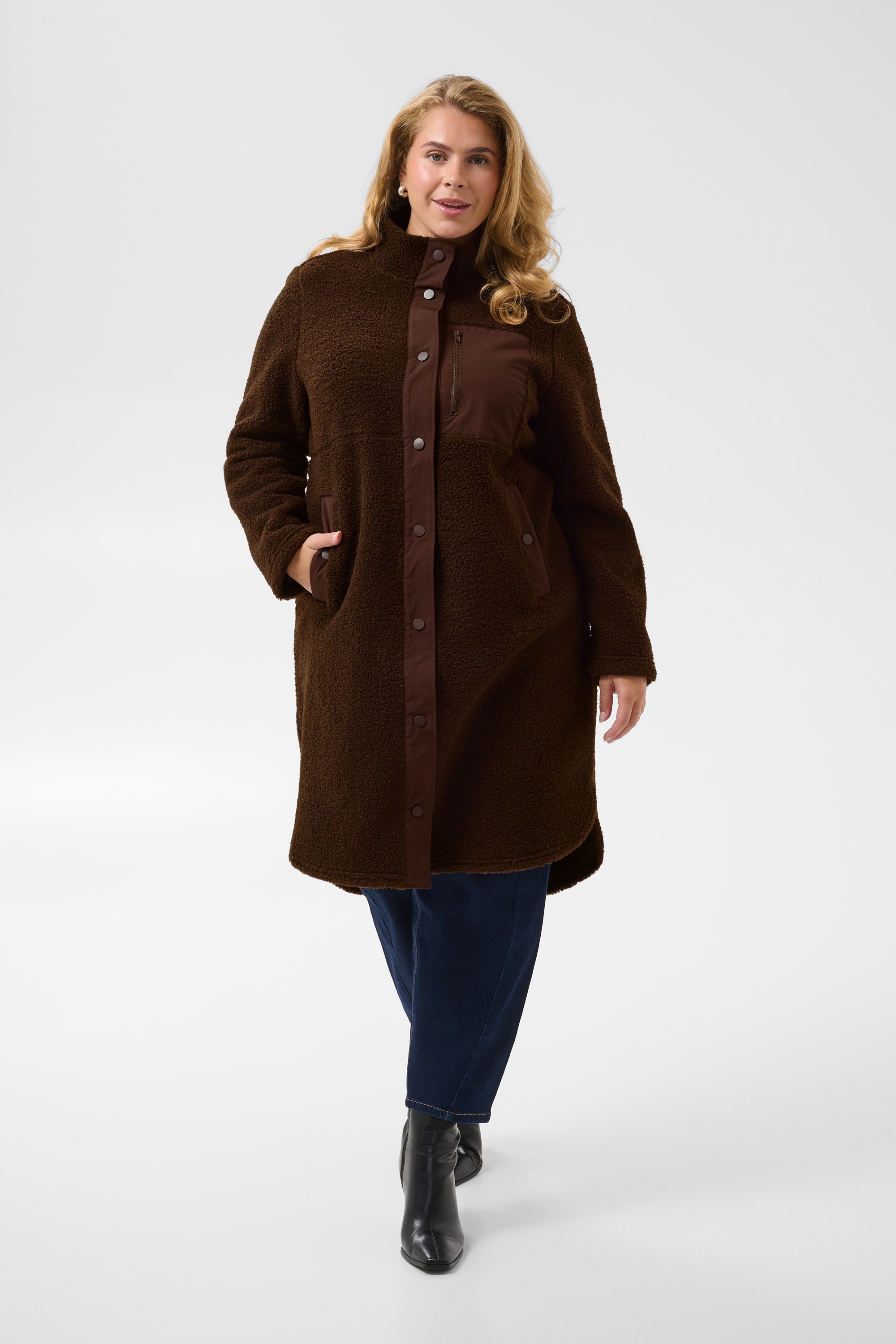 KAFFE Curve Wintermantel »KAFFE Curve Jacke KCsally«