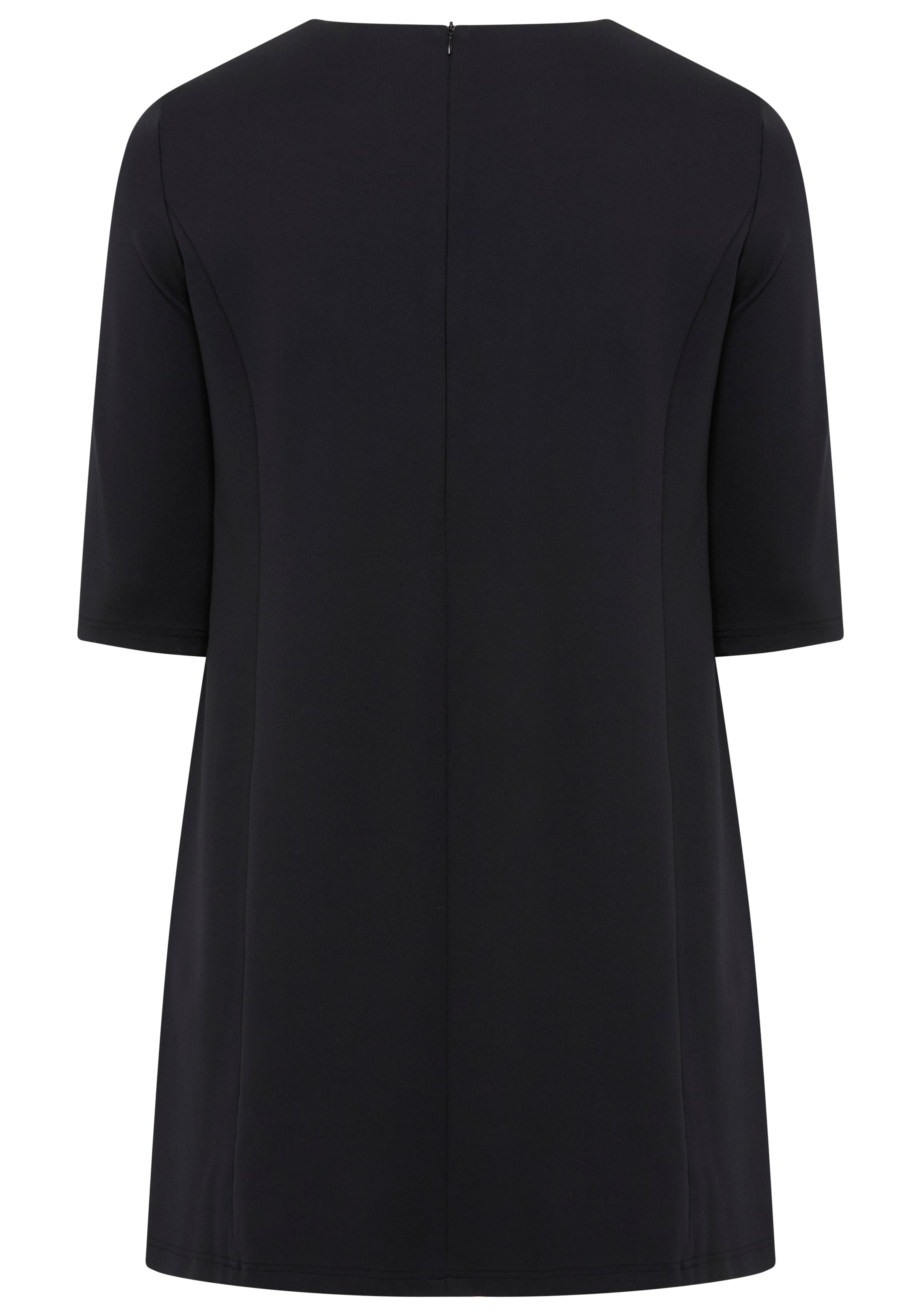 Laura Scott CURVE Jerseykleid, mit 3/4-Ärmeln aus schmeichelnder Milano Rippe - GROSSE GRÖSSE