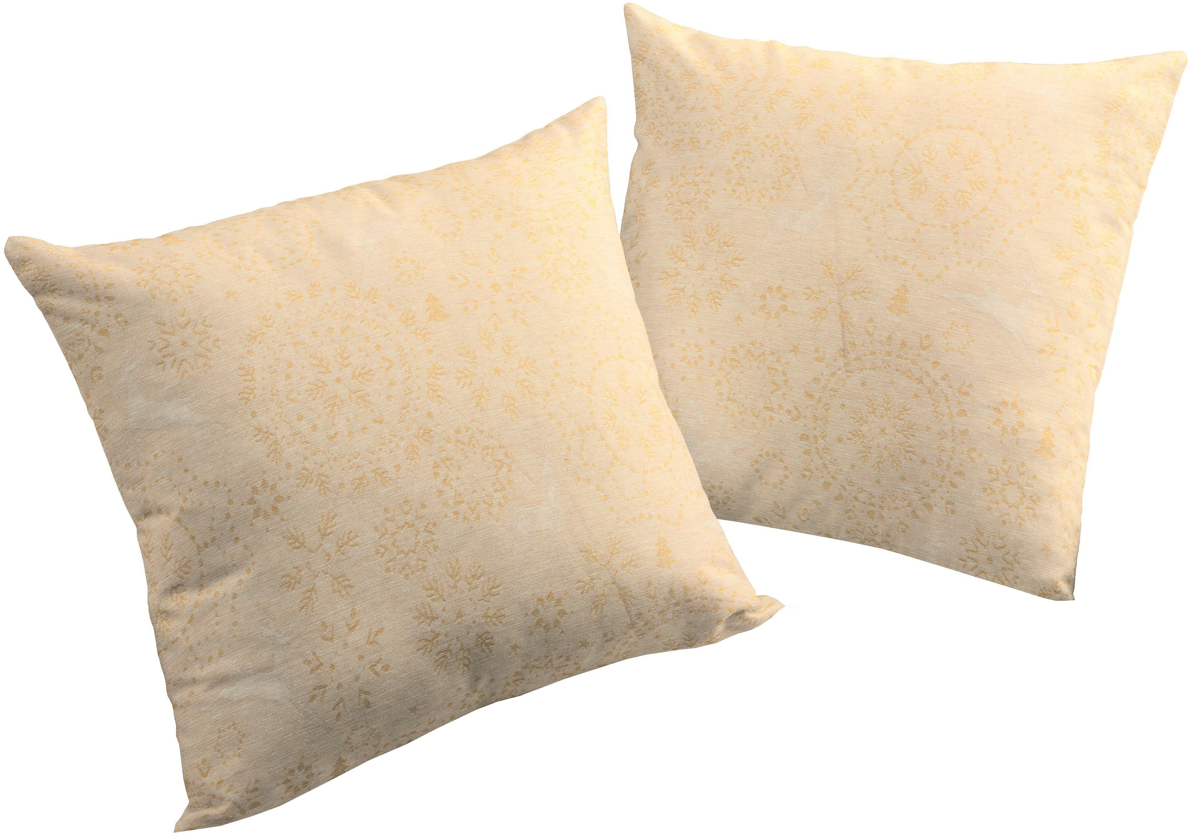 Wirth Dekokissen »Swift« Kissenhülle ohne Füllung in goldfarben, Größe B/L: 40 cm x 40 cm