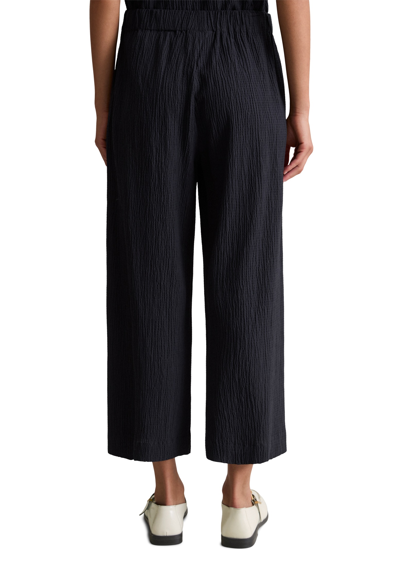 Marc O'Polo DENIM Schlupfhose, relaxed fit, mit markanter Struktur, verkürzte Form