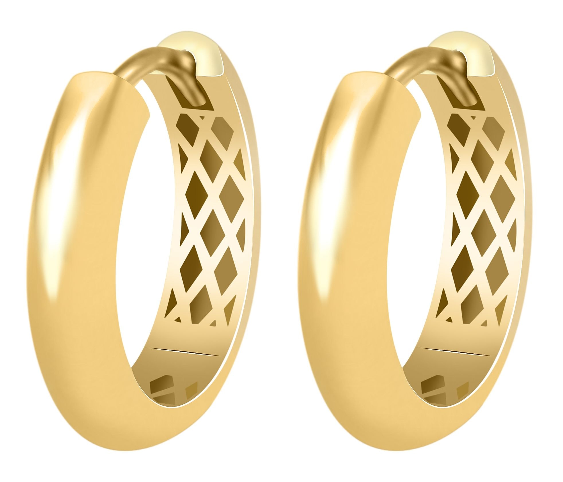 Adelia´s Paar Creolen »Damen Ohrringe ¿ Klappcreole aus 333 Gold«