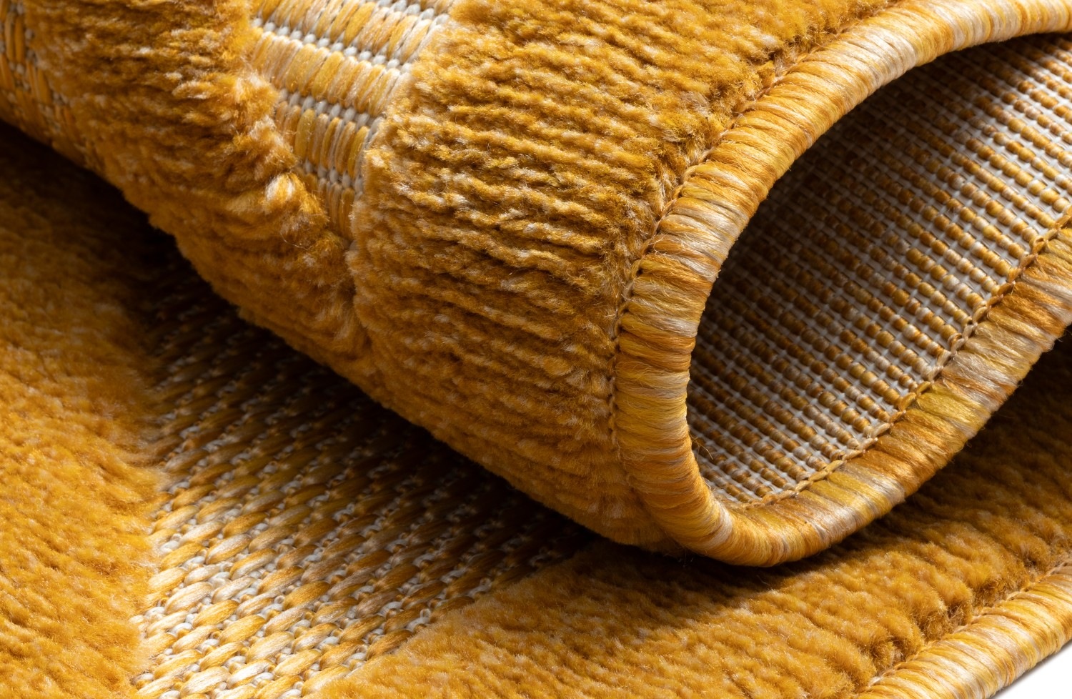 Myflair Möbel & Accessoires Teppich »Amara, LAGERRÄUMUNG!«, rechteckig, 8 mm Höhe, Uni Farben, Hoch-Tief Effekt, Outdoor geeignet, Balkon, Terrasse