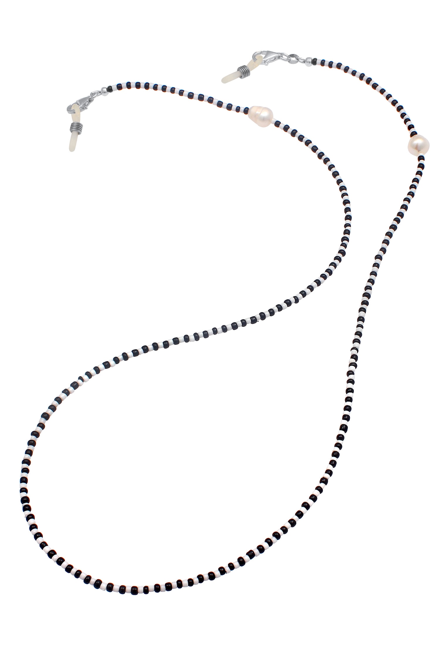Elli Schmuckset »Schmuckzubehör Brillenkette Barock Perlen Glas Beads 925 Silber«