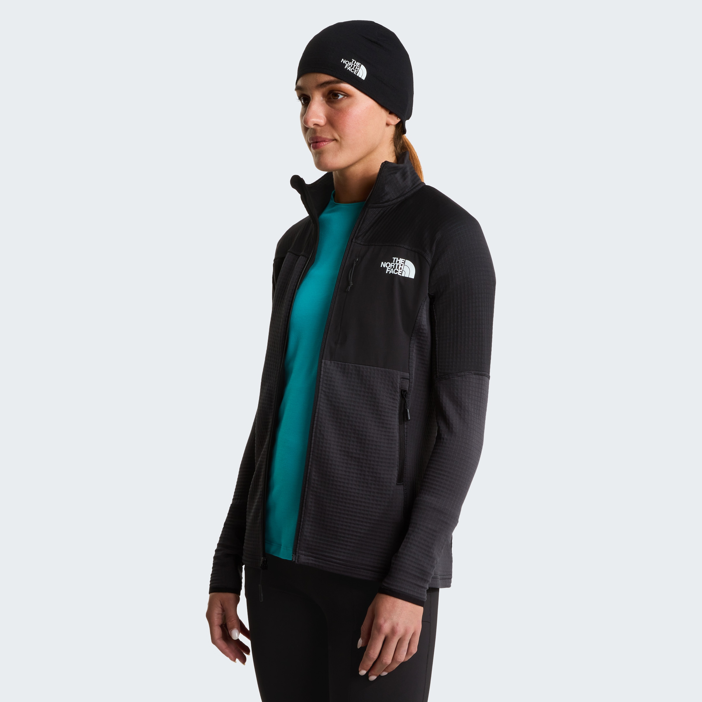 The North Face Fleecejacke »W POLARTEC POWERGRID STORMGAP JACKET« für Erwachsene, für Outdoor-Aktivitäten, sportlicher Stil