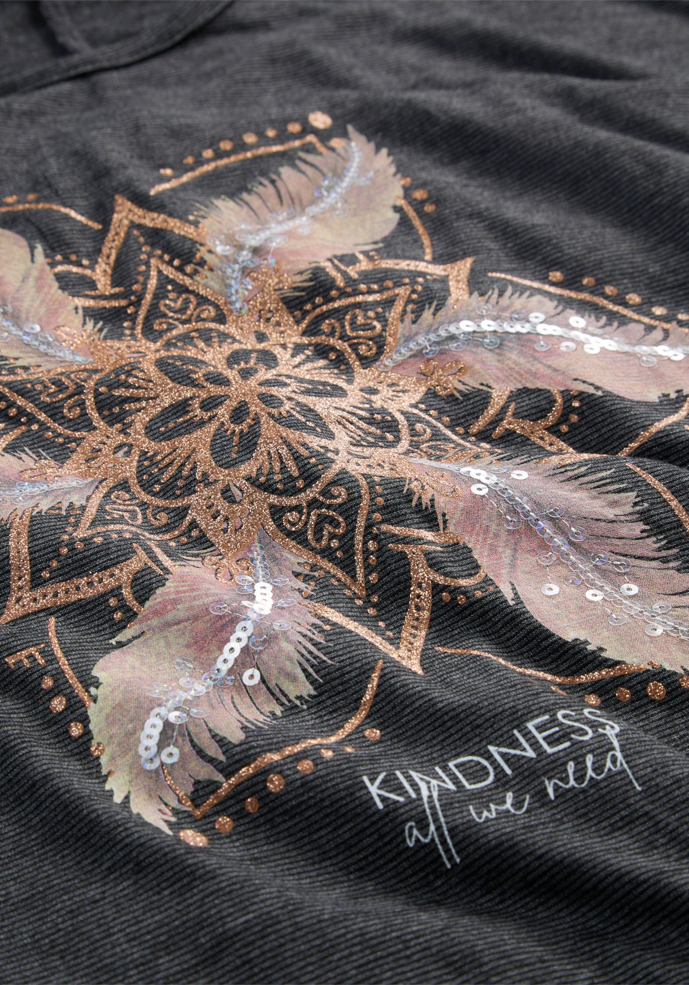 bonprix T-Shirt A-Linie, Kurzarm, aus Viskose und Polyester, mit Rundhalsausschnitt