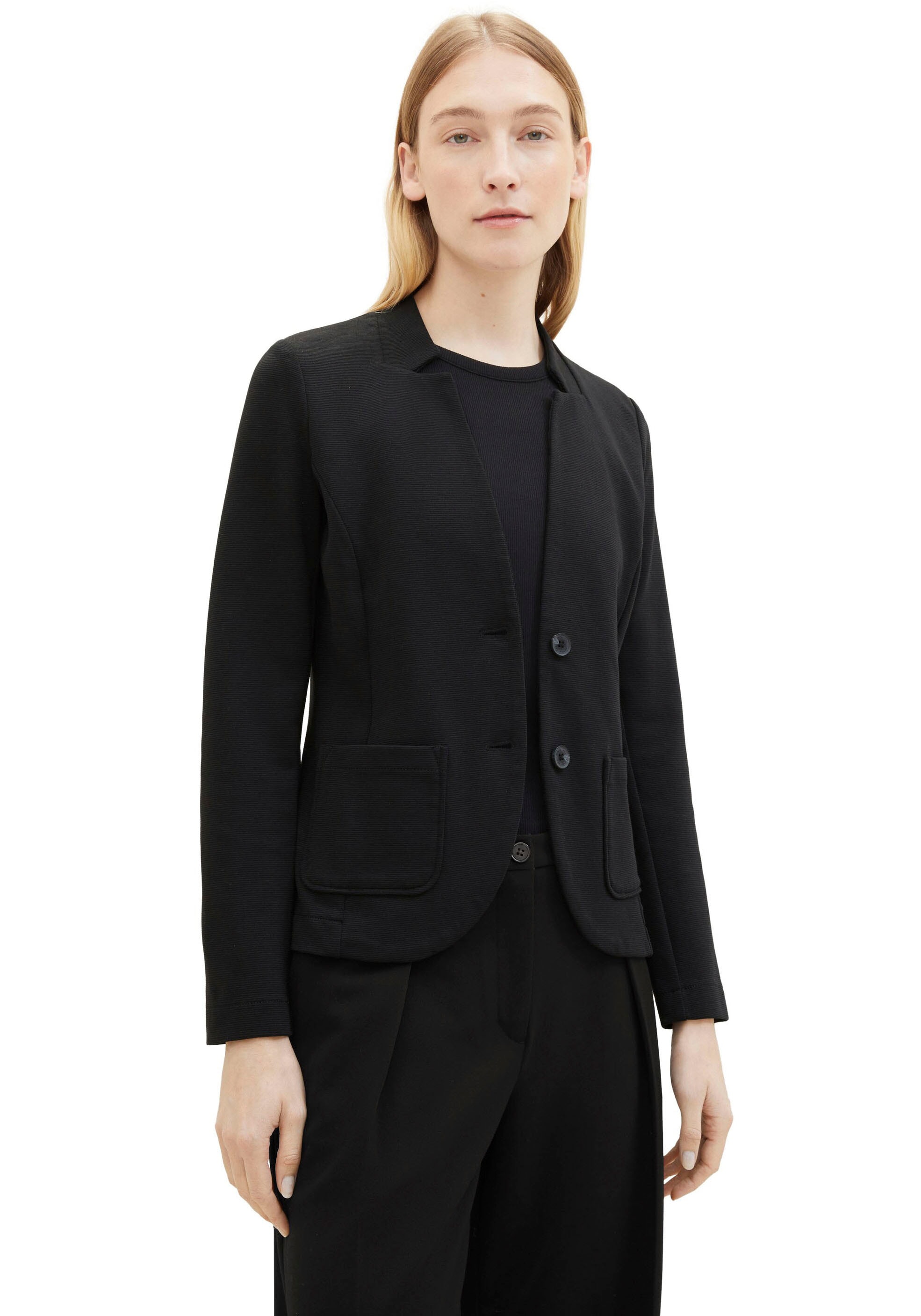 TOM TAILOR Sweatblazer »Ottoman«, mit aufgesetzten Taschen und Struktur