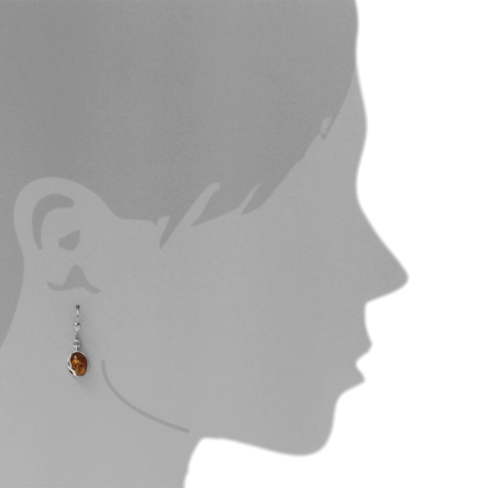OSTSEE-SCHMUCK Paar Ohrhänger »- Melanie - Silber 925/000 - Bernstein«