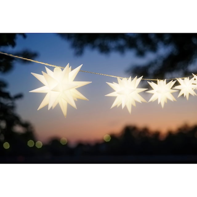 my home LED-Lichterkette »Dion, Weihnachtsbeleuchtung mit Sternen«, 10 St.- flammig, mit Timer, Weihnachtsdeko für den geschützen Außenbereich im OTTO  Online Shop