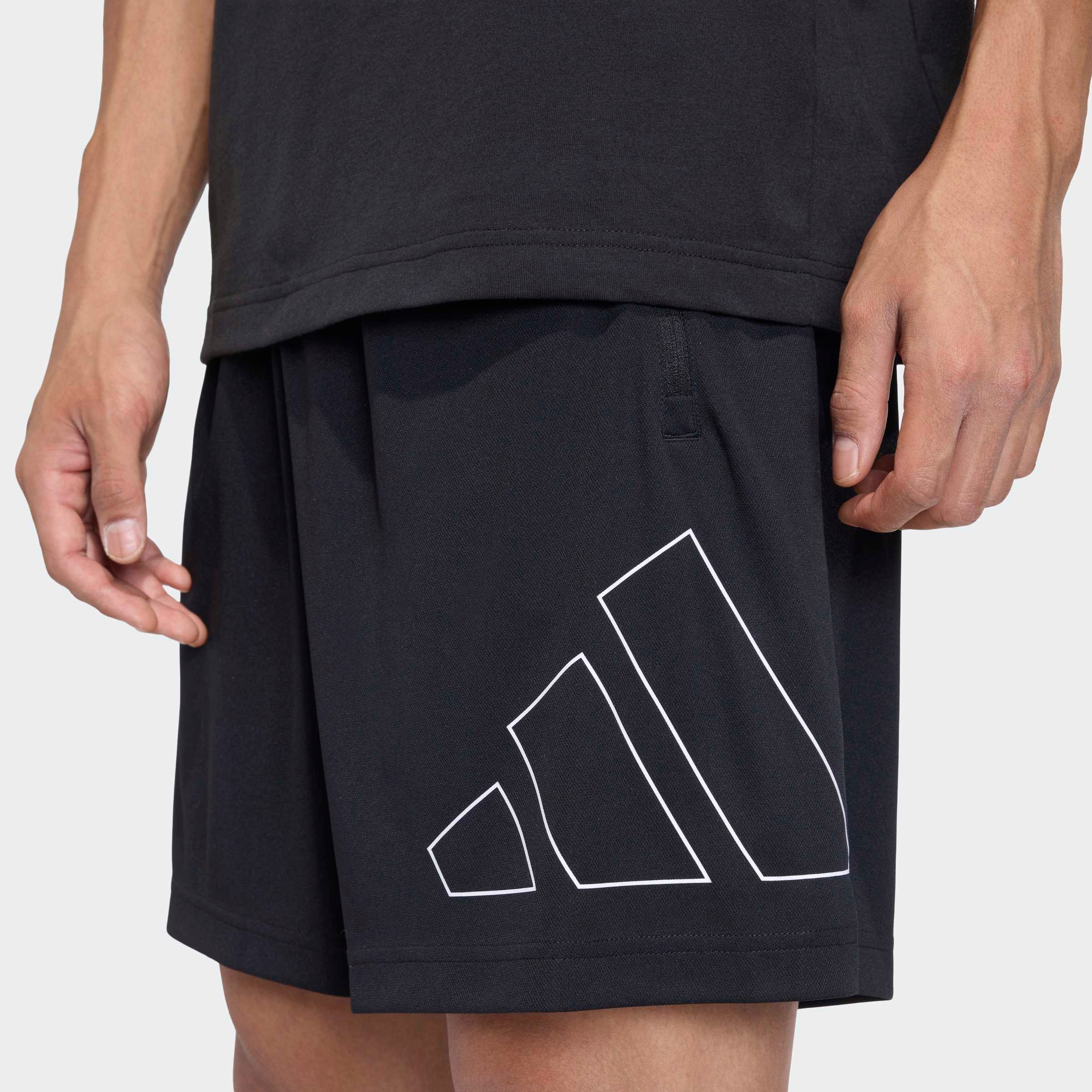 adidas Performance Shorts »WORKOUT ESSENTIALS BASE PIQUE BIG LOGO«  im Bermudas-Stil, sportlicher Stil, für Erwachsene