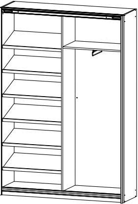 rauch Garderobenschrank »Minosa«, Breite Spiegel, Online cm mit 136 Shop im OTTO