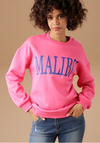 Aniston CASUAL Sweatshirt, in Knallfarben und coolen Schriftzügen kaufen