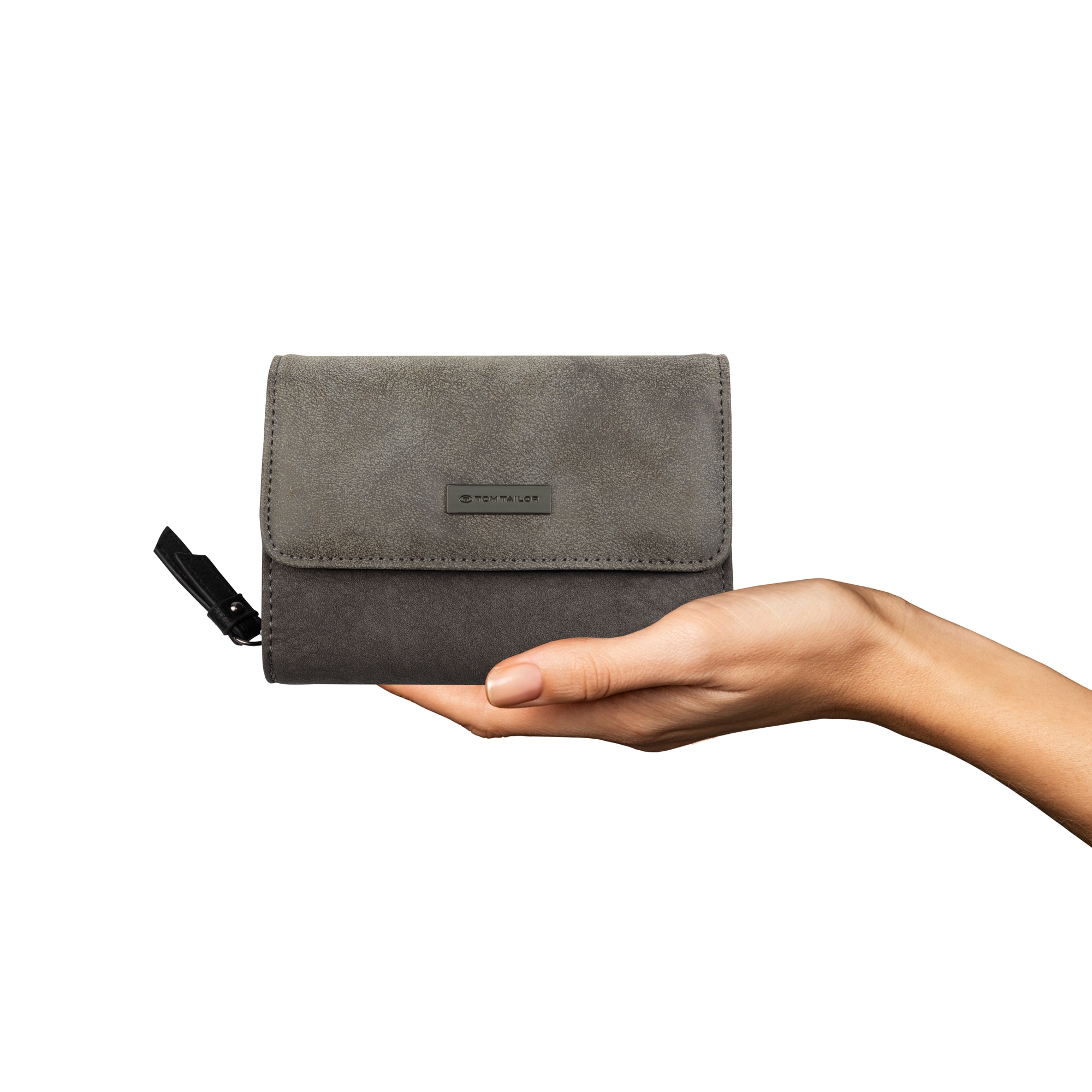 TOM TAILOR Geldbörse »Elin« harmonischer Materialmix mit leicht kontrastfarbener Steppung