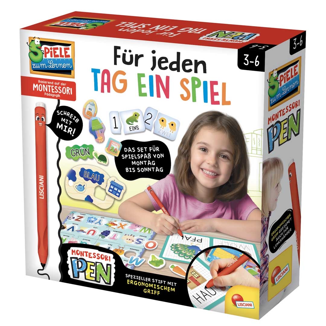 Lisciani Spiel »Montessori-Pen, Für jeden Tag ein Spiel« Made in Europe