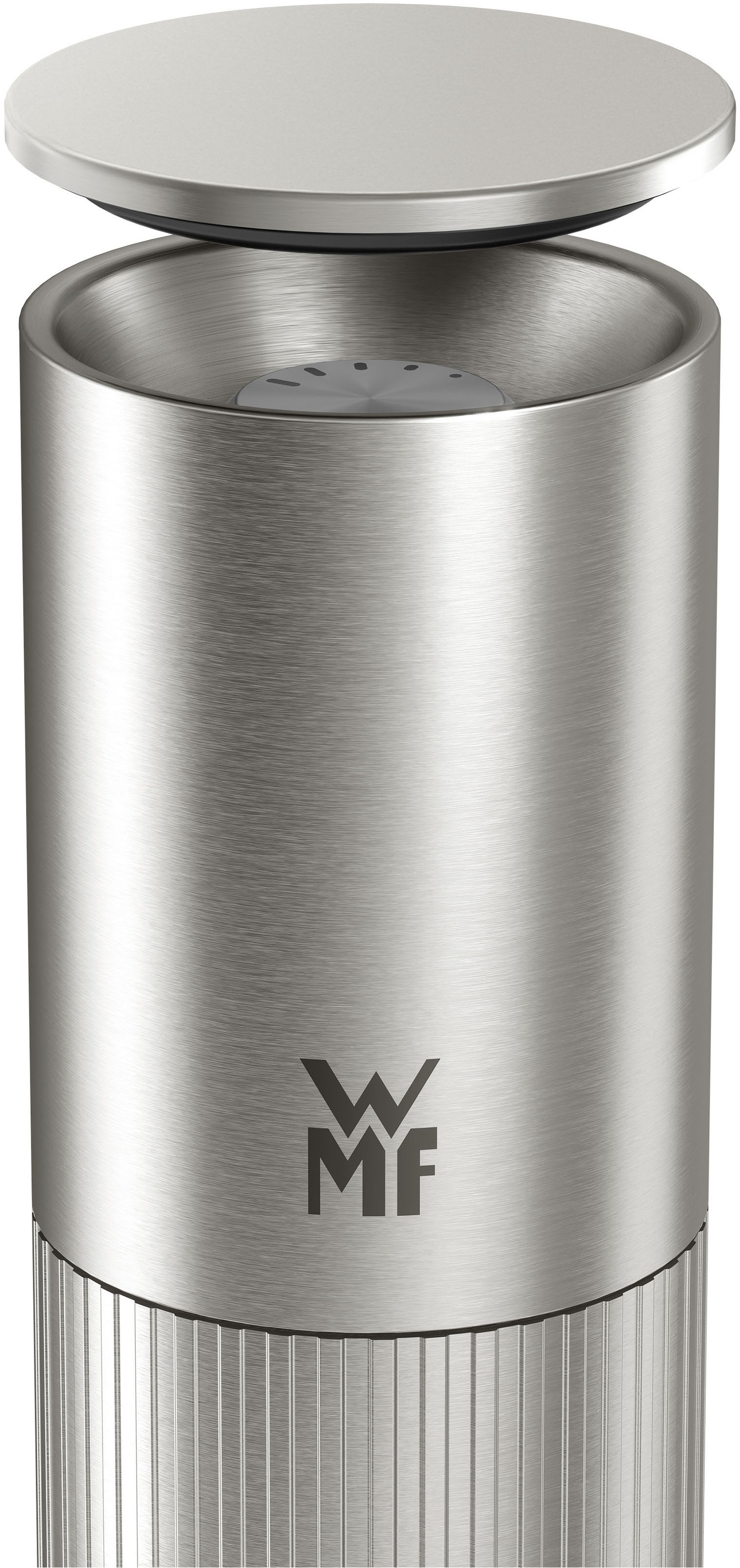 WMF Gewürzmühle »Signature Pro, aus Edelstahl« Keramikmahlwerk, einstellbarer Mahlgrad, magnetischer Deckel
