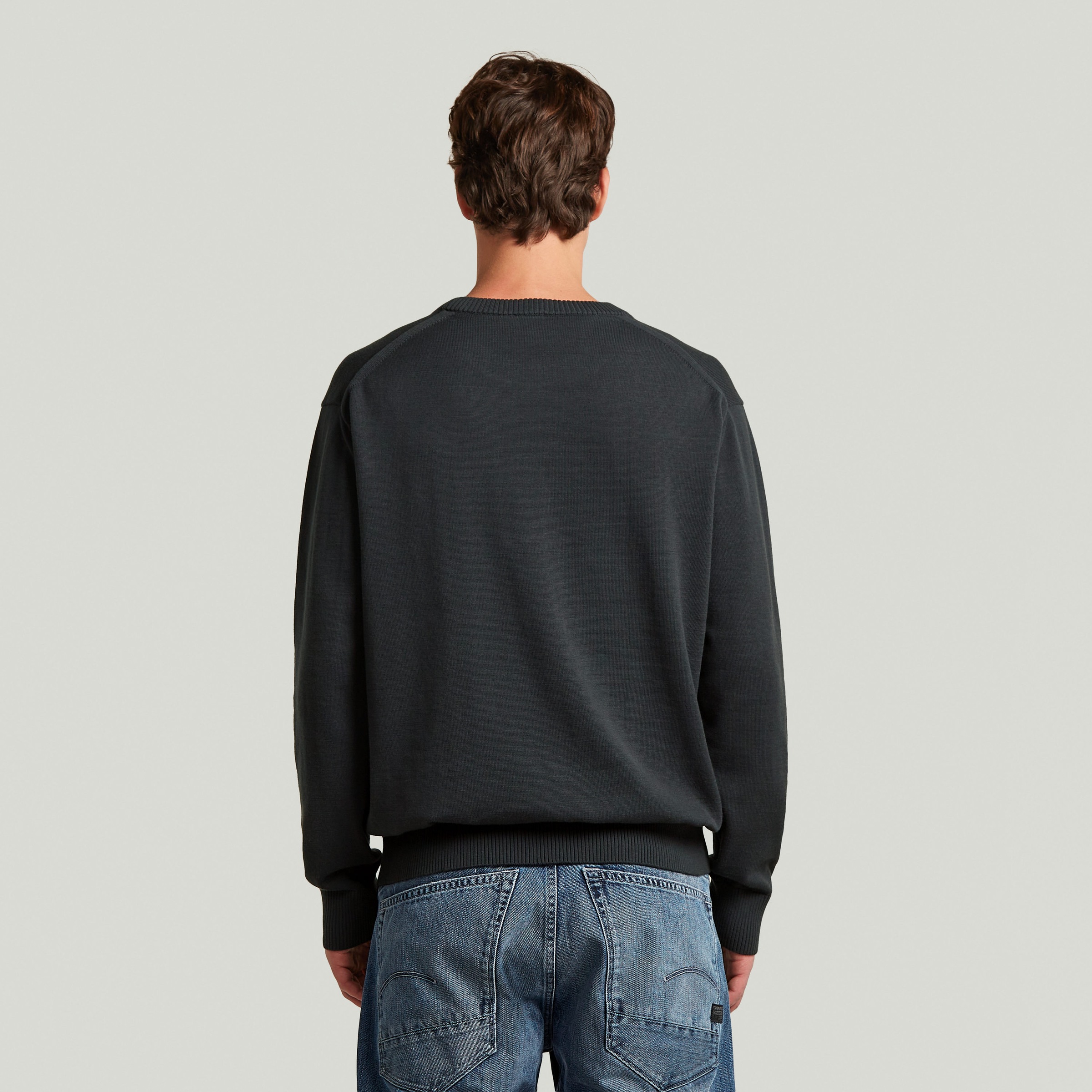 G-STAR Strickpullover »Core refined r knit« mit gerippten Abschlüssen, Baumwollmix