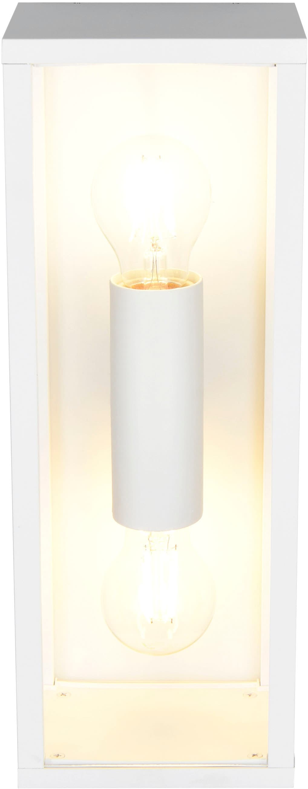 TRIO Leuchten Außen-Wandleuchte »GARONNE, Fassadenbeleuchtung, Wandlampe exkl 2x E27 max 10W, IP44« E27 1 Stk. warmweiß - kaltweiß Wandleuchte Garten Terrasse, mit Glasschirm Höhe 38cm Breite 14cm