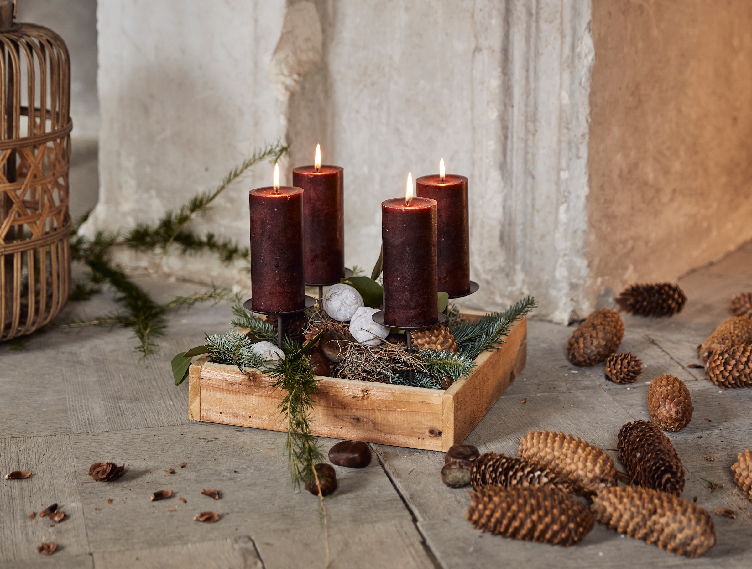 Creativ deco Adventsleuchter »Weihnachtsdeko«, (1 St.), für 4 Kerzen, ideal  als Adventsleuchter kaufen bei OTTO