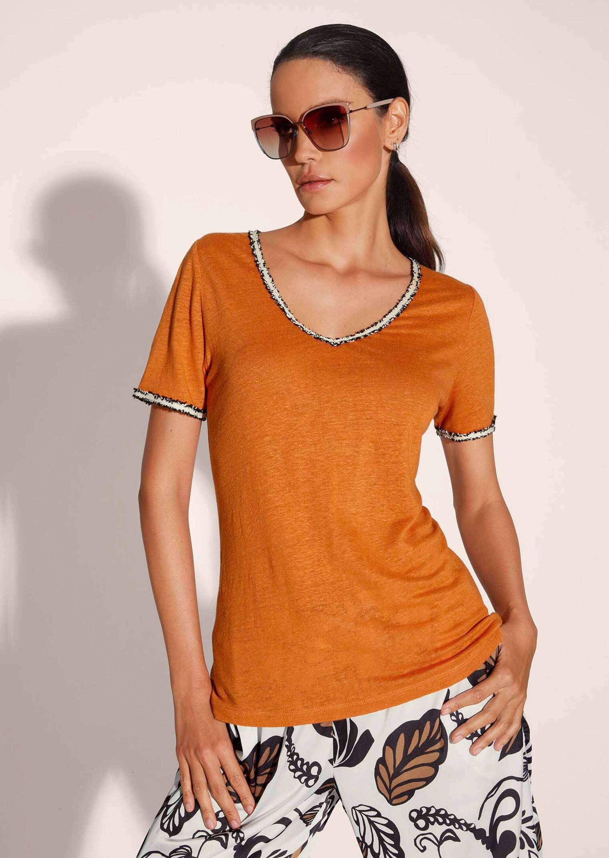 MADELEINE Kurzarmshirt »Shirt Kurzarm-Shirt aus Leinen«