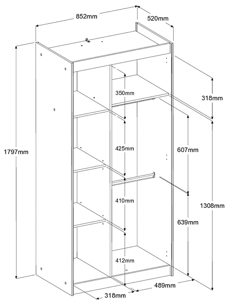 Parisot Jugendzimmer-Set »Charly 8« Set, 5-tlg., 5 tlg.