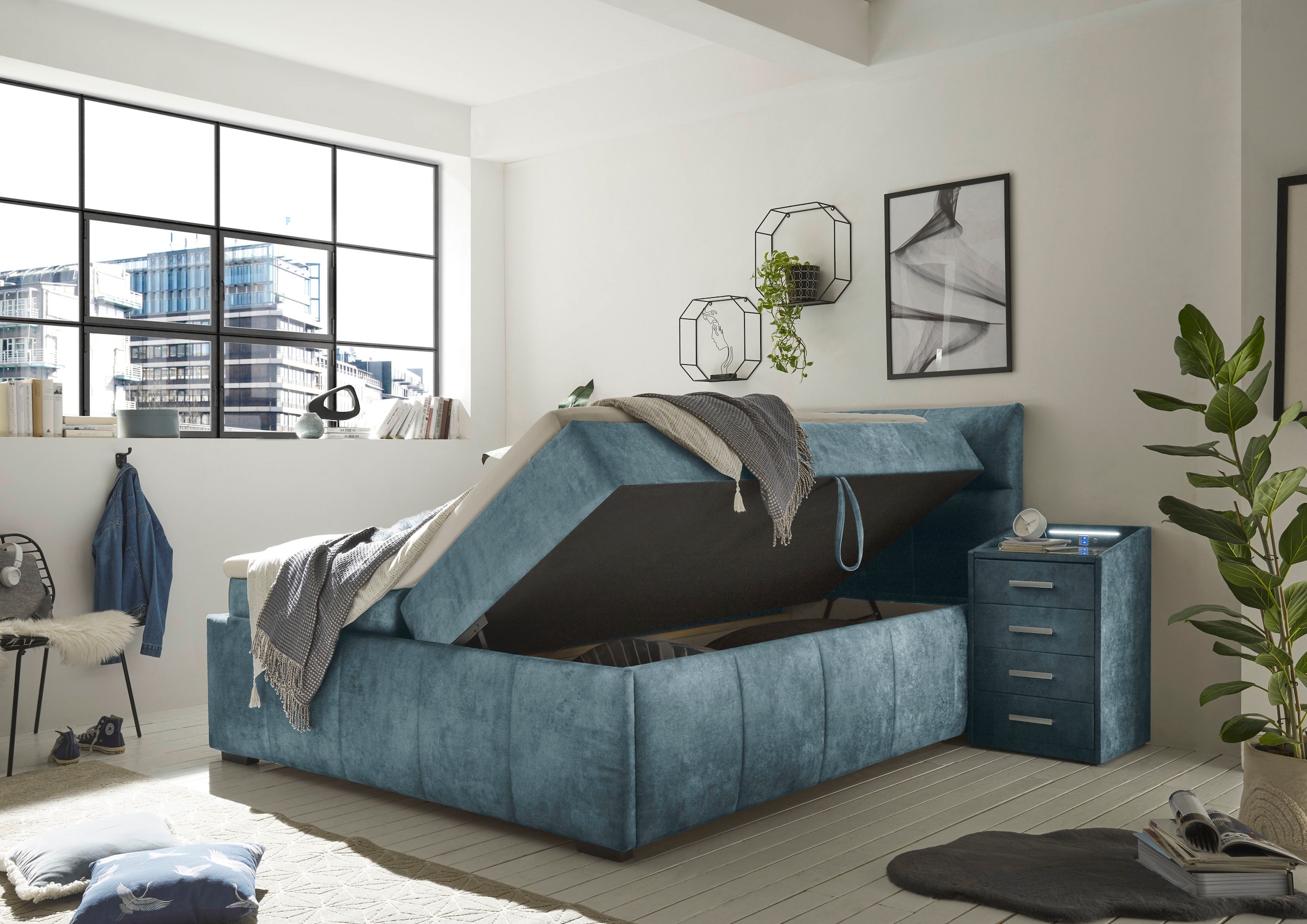 ED EXCITING DESIGN Boxbett »Avidano«, inkl. zwei Bettkästen