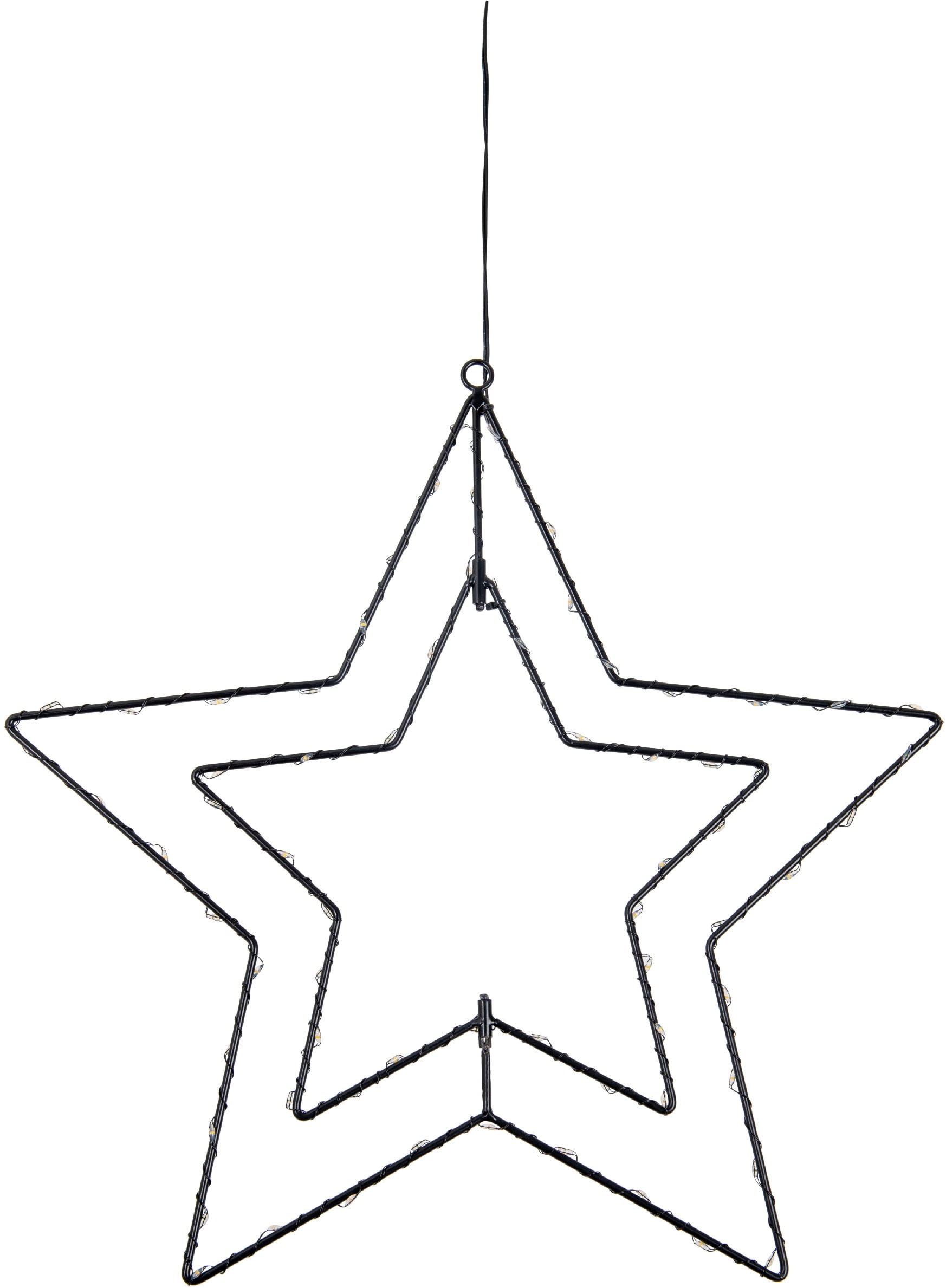 näve Dekolicht »3D Stern« LED-Modul Warmweiß Weihnachtsdeko aussen