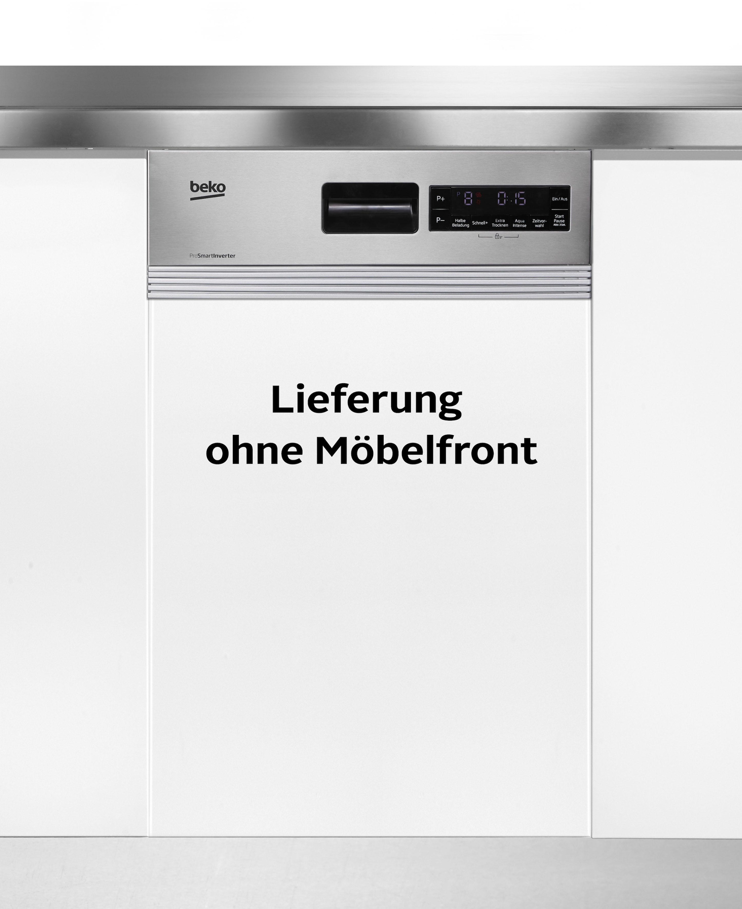 BEKO teilintegrierbarer Geschirrspüler »DSS28021X«, 11 Maßgedecke, mit Intensiv 70°C