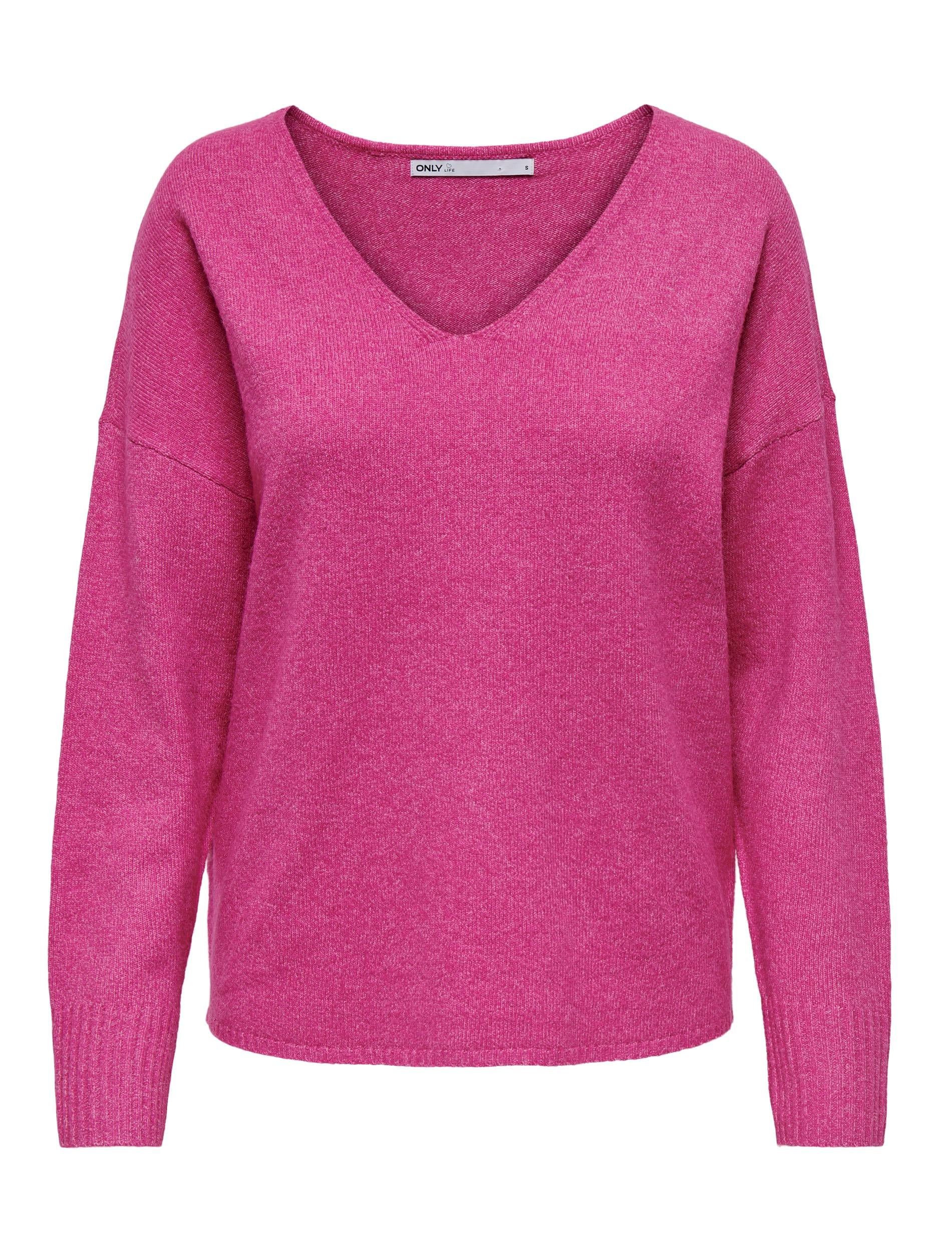 ONLY V-Ausschnitt-Pullover »ONLRICA LIFE L/S V-NECK PULLO KNT NOOS«