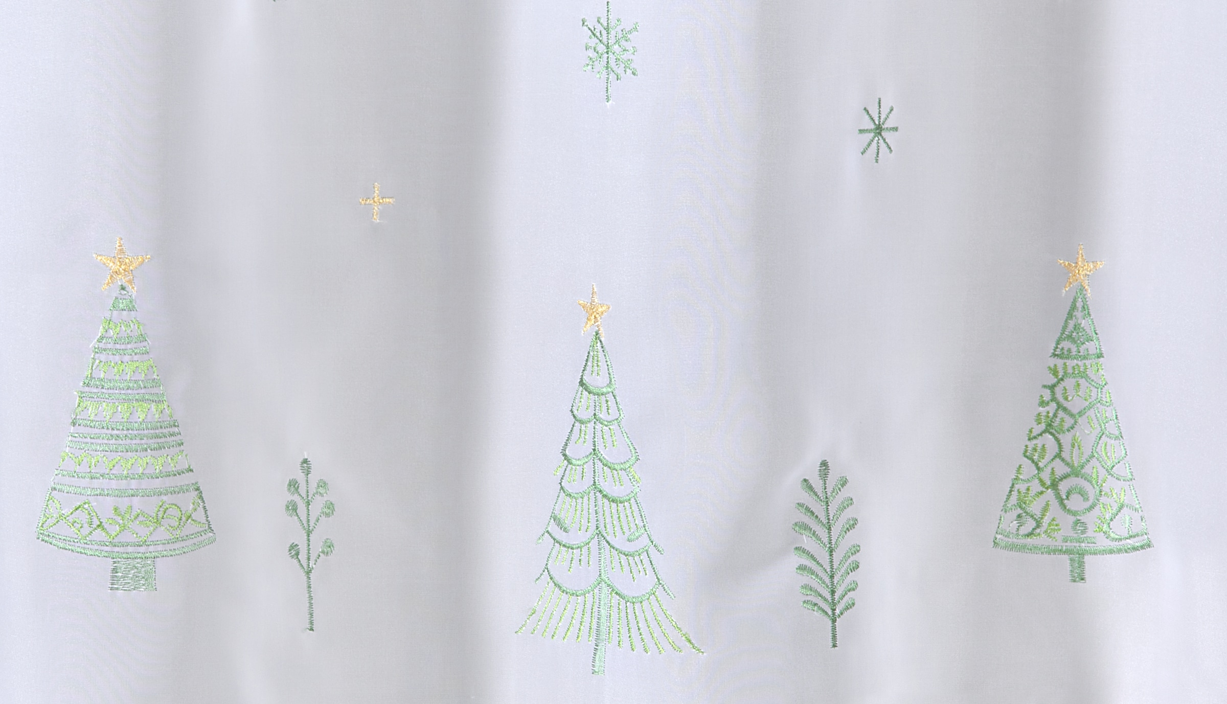 HOME WOHNIDEEN Scheibengardine »JARA« Stangendurchzug 1 Stk. tlg. Cafehaus, bestickt, Voile, Stangenlöcher