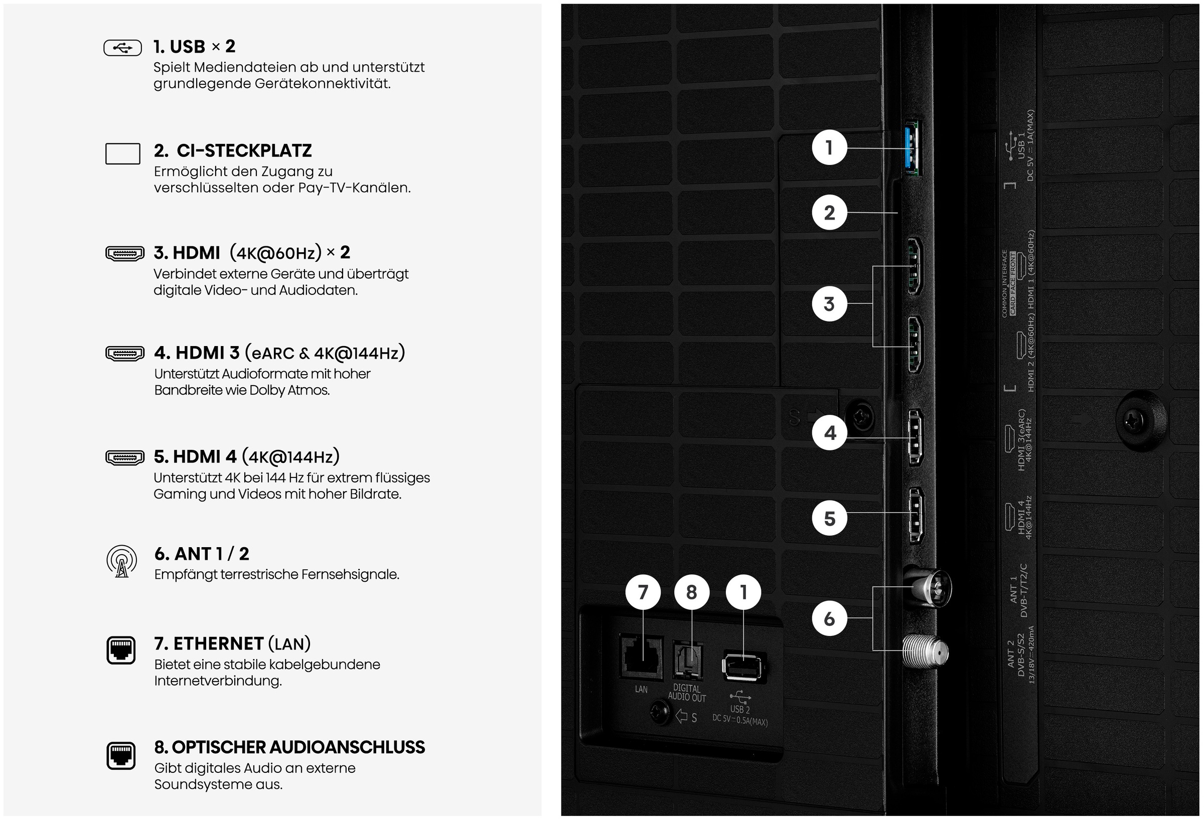 Hisense QLED-Fernseher »75E7S PRO« 189 cm/75 ″ Smart-TV