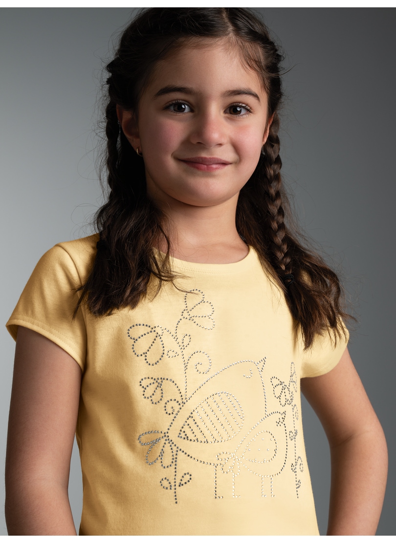 Trigema T-Shirt »TRIGEMA T Shirt mit Vogel Motiv aus Strass-Steinen« 1