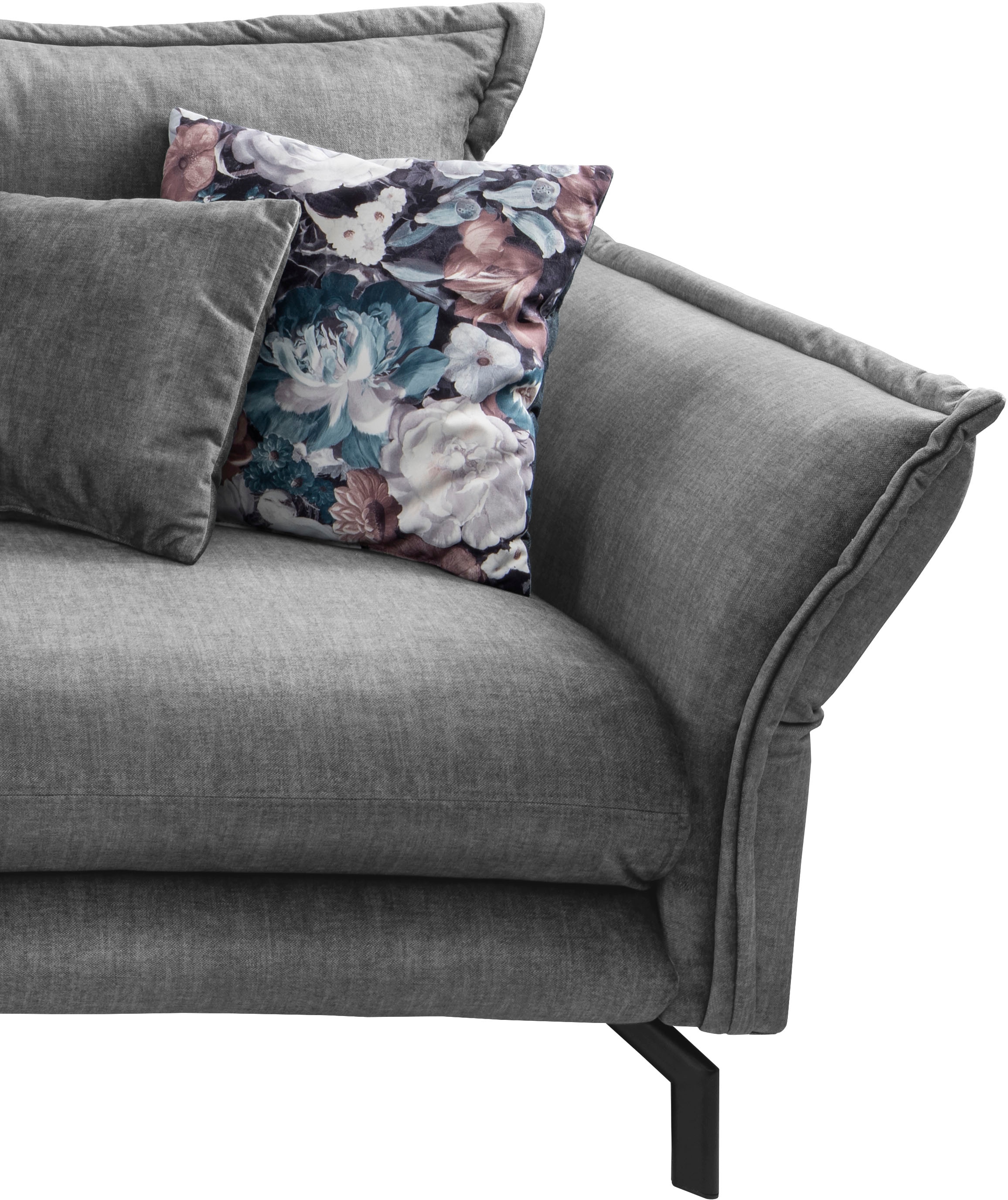 Home affaire 3-Sitzer »LAVA Breite 198 cm, modern und elegant, aktuelle Kissenoptik, bequem« Armlehnen verstellbar