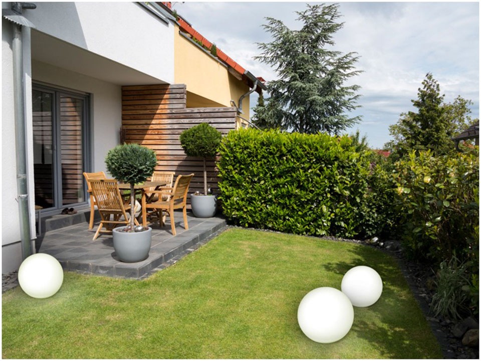 BONETTI LED Gartenleuchte »LED Solar Kugelleuchte 40 cm«, Leuchtmittel LED-Modul | LED fest integriert, schwimmfähig