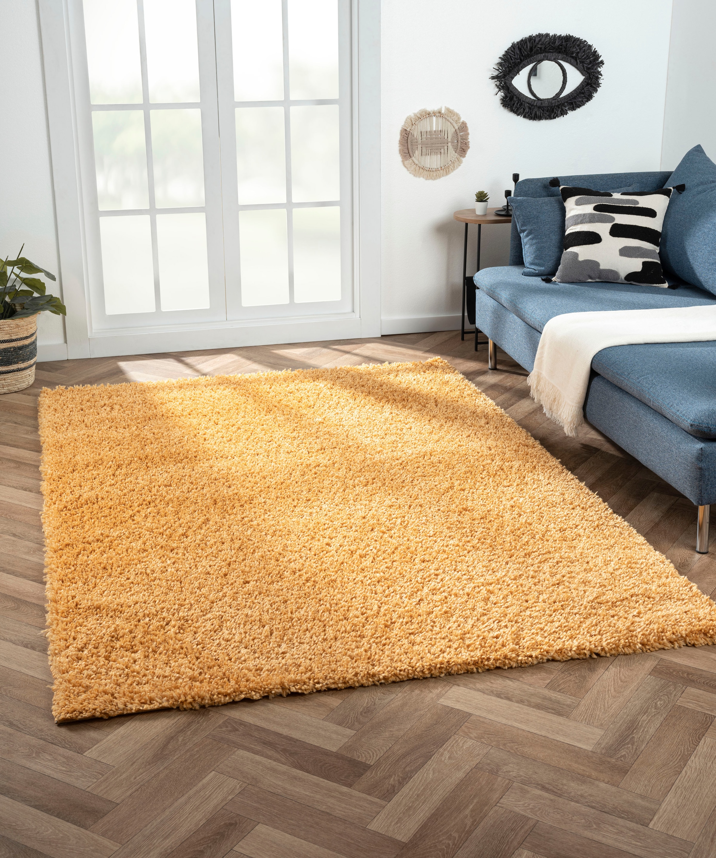 Myflair Möbel & Accessoires Hochflor-Teppich »My Shaggy«, rechteckig, 37 mm Höhe, Shaggy, Uni-Farben, leicht...