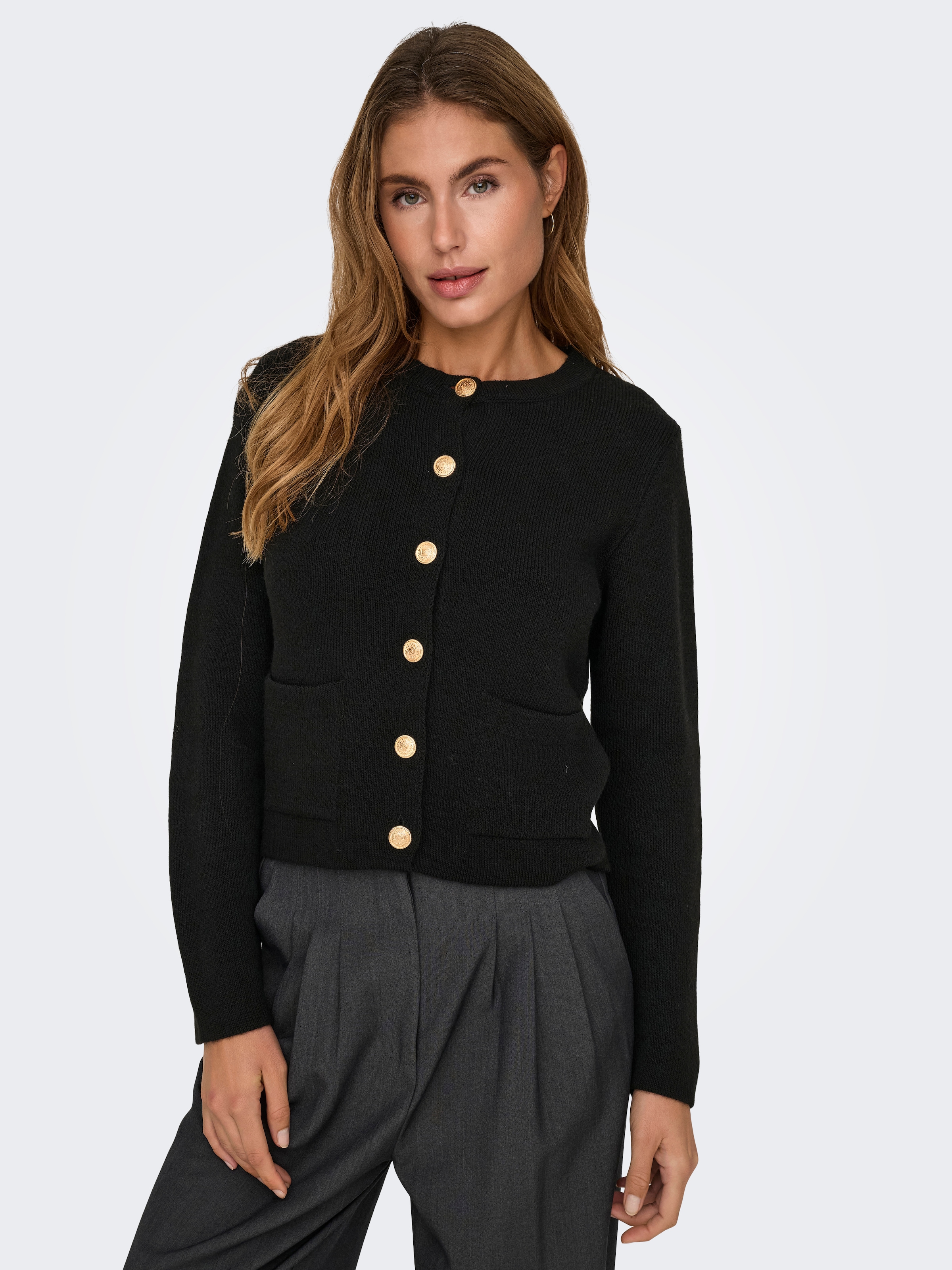 JDY Strickjacke »JDYKIM L/S ON BUTTON CARDIGAN KNT NOOS«