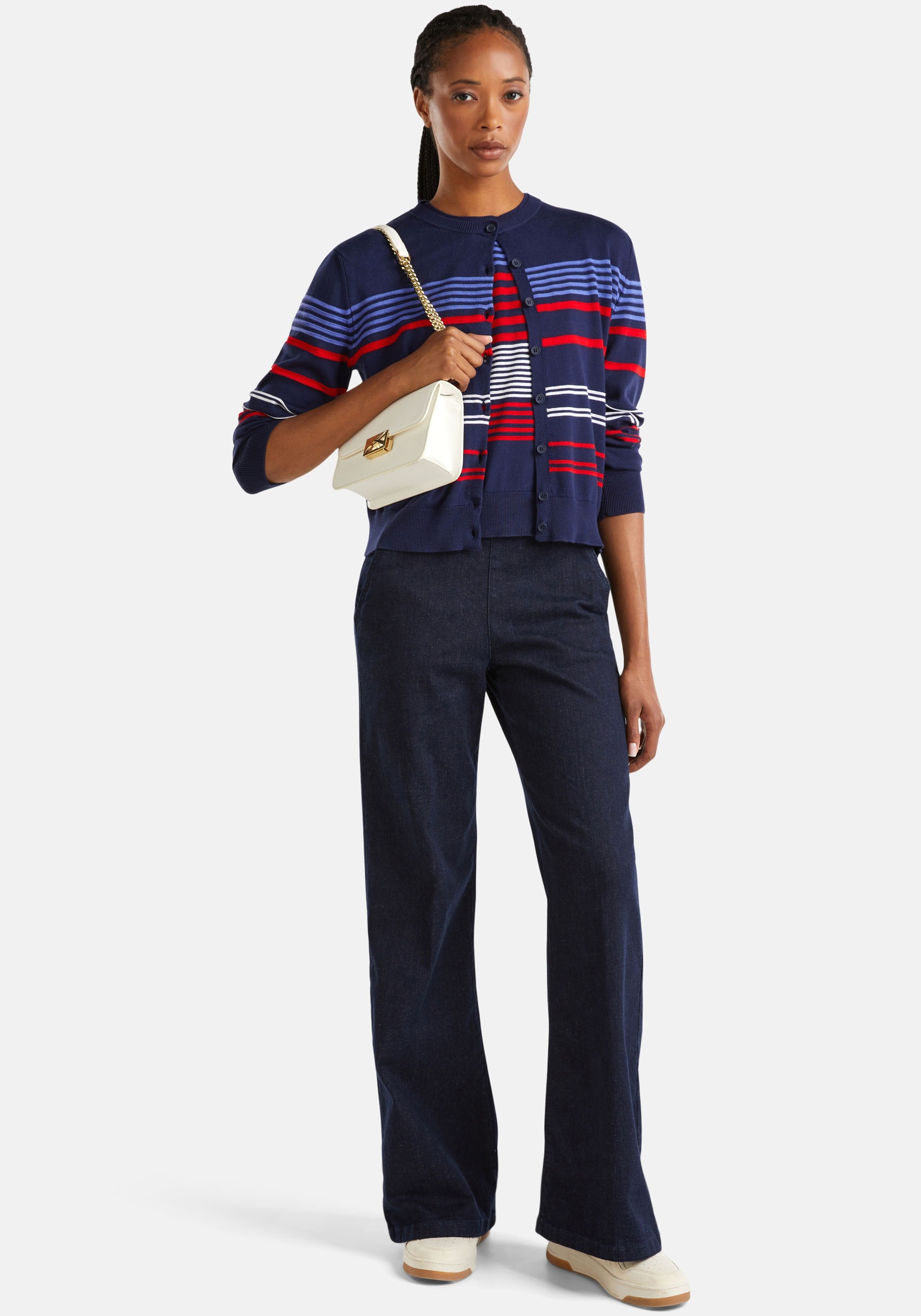 United Colors of Benetton Strickpullover, Gestreiftes Design in verschiedenen Farben