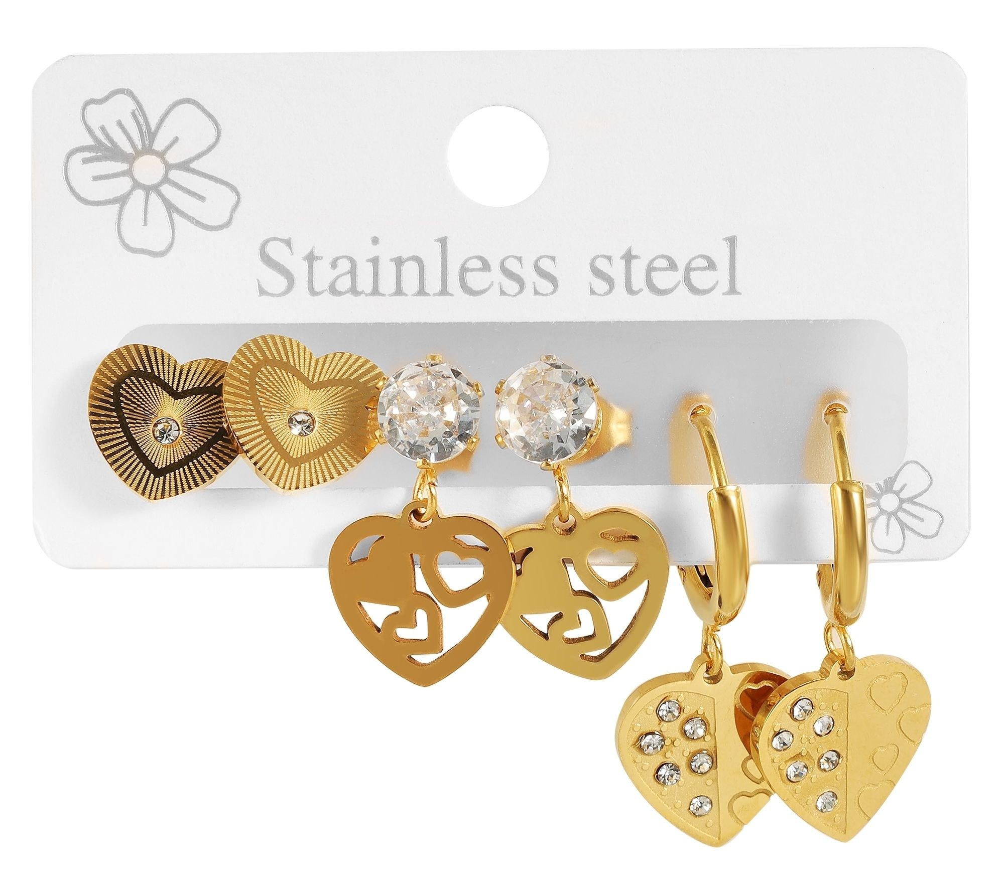 Adelia´s Herzanhänger »Damen Anhänger ¿ Herzanhänger aus Edelstahl«