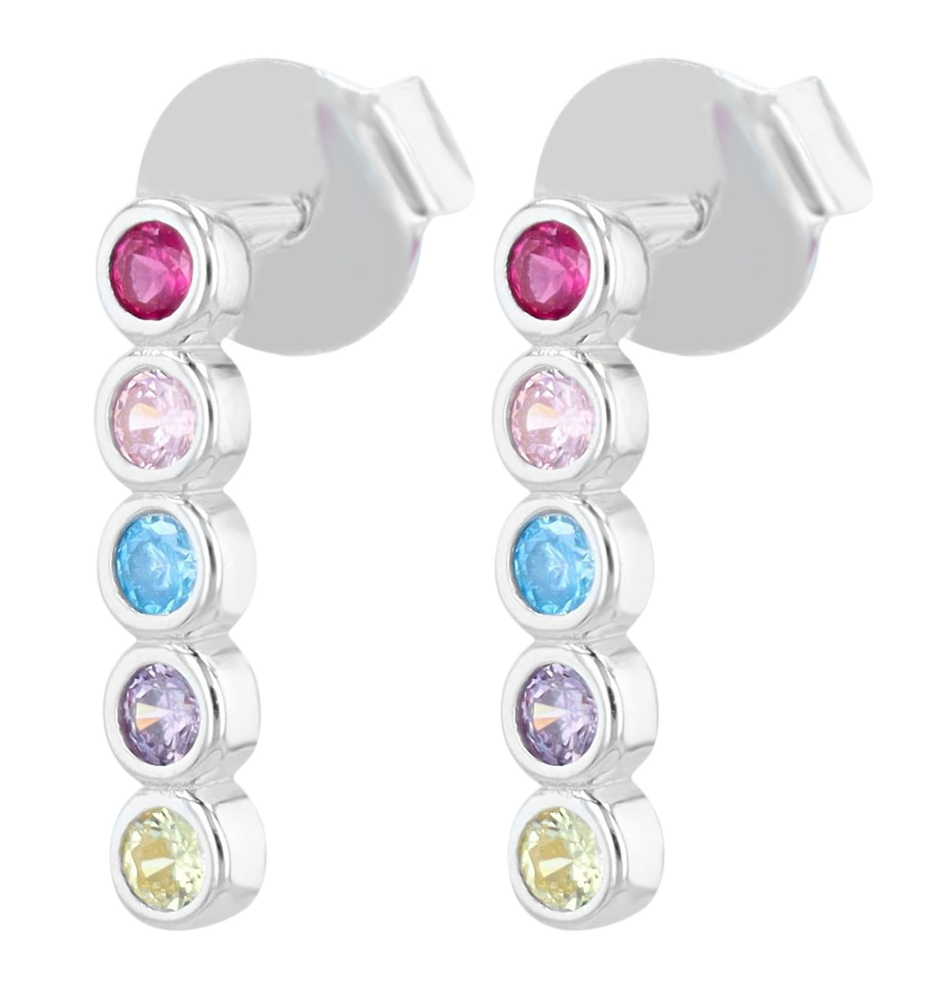 Adelia´s Paar Ohrstecker »Damen Ohrringe ¿ Ohrstecker aus 925 Silber mit Zirkonia«