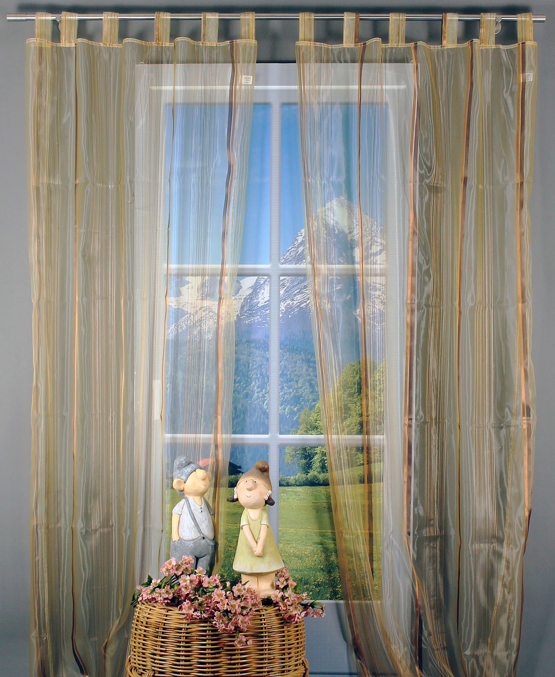 HOSSNER - ART OF HOME DECO Gardine »Chiemsee«, (1 St.), Schlaufenschal im  zeitlosen Design bei OTTO