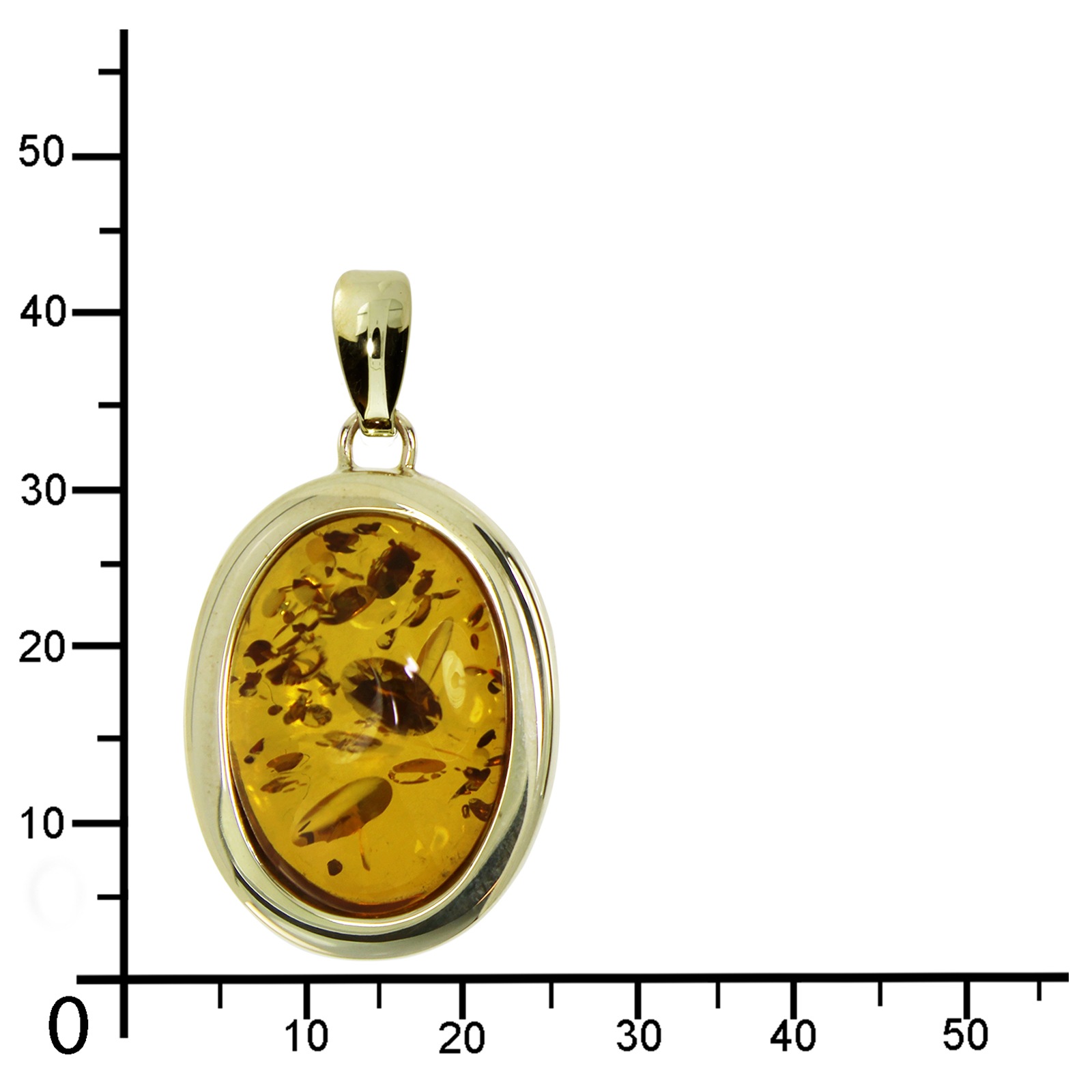 OSTSEE-SCHMUCK Kettenanhänger »- Grace - Gold 333/000 - Bernstein«